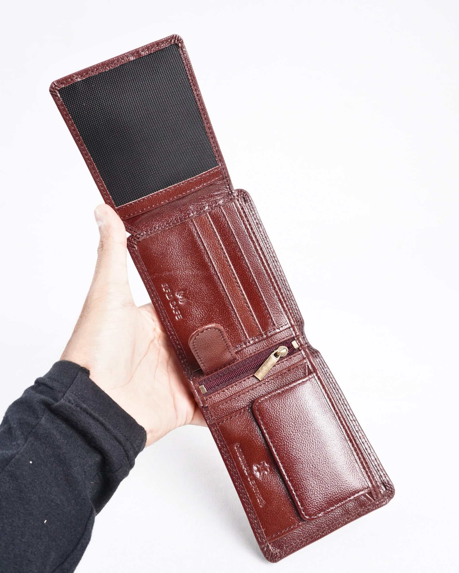 Cambridge Men’s Original Leather Wallet (Elite Brown) - Image 7