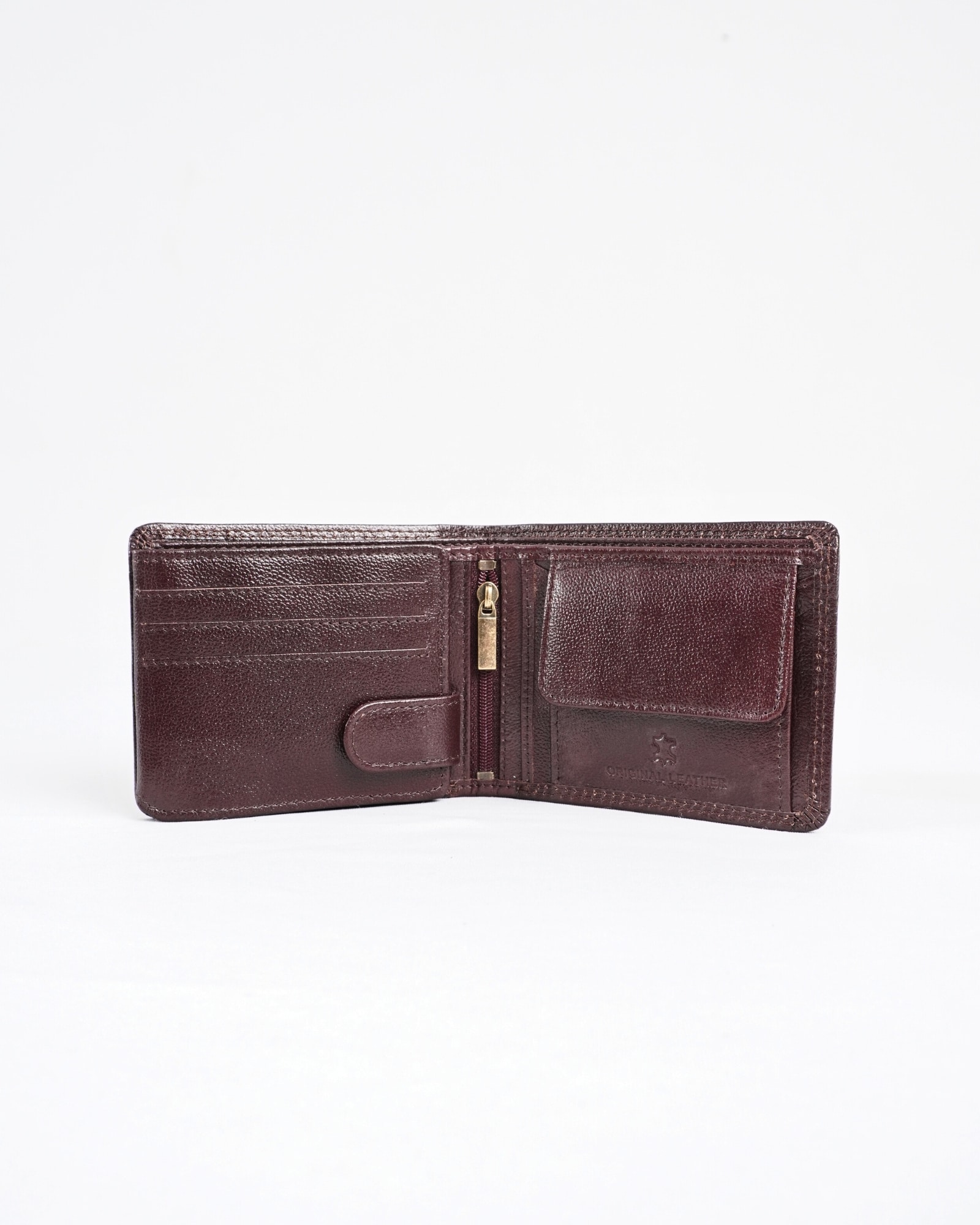 Cambridge Men’s Original Leather Wallet (Elite Cherry) - Image 3