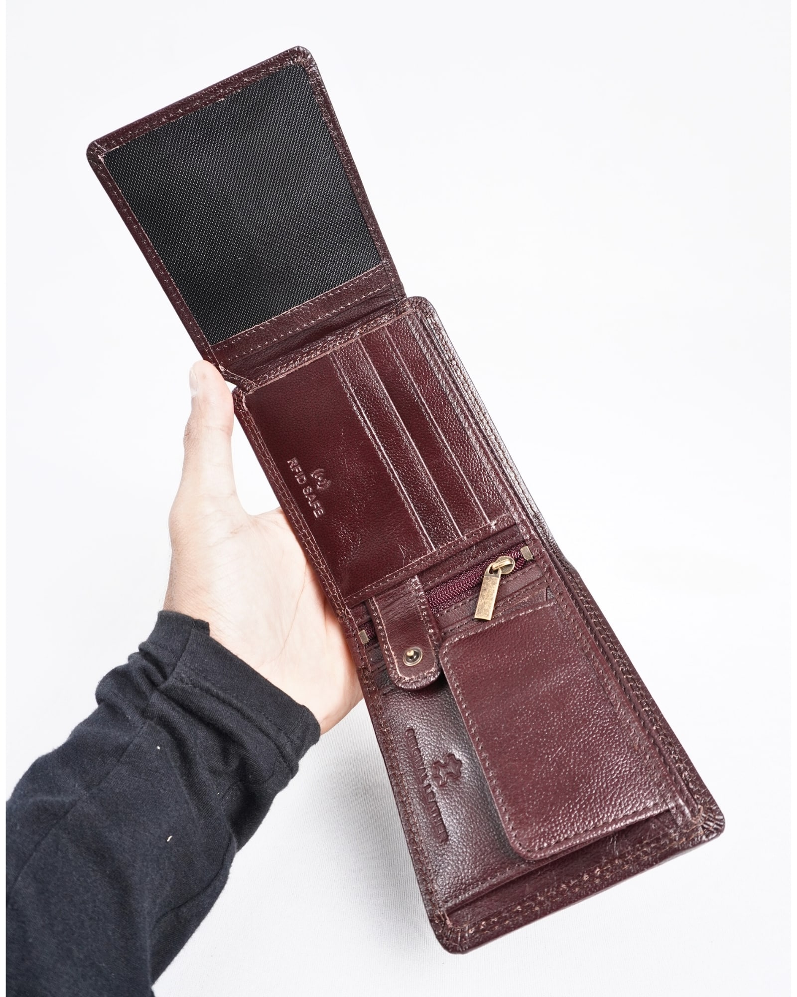 Cambridge Men’s Original Leather Wallet (Elite Cherry) - Image 7