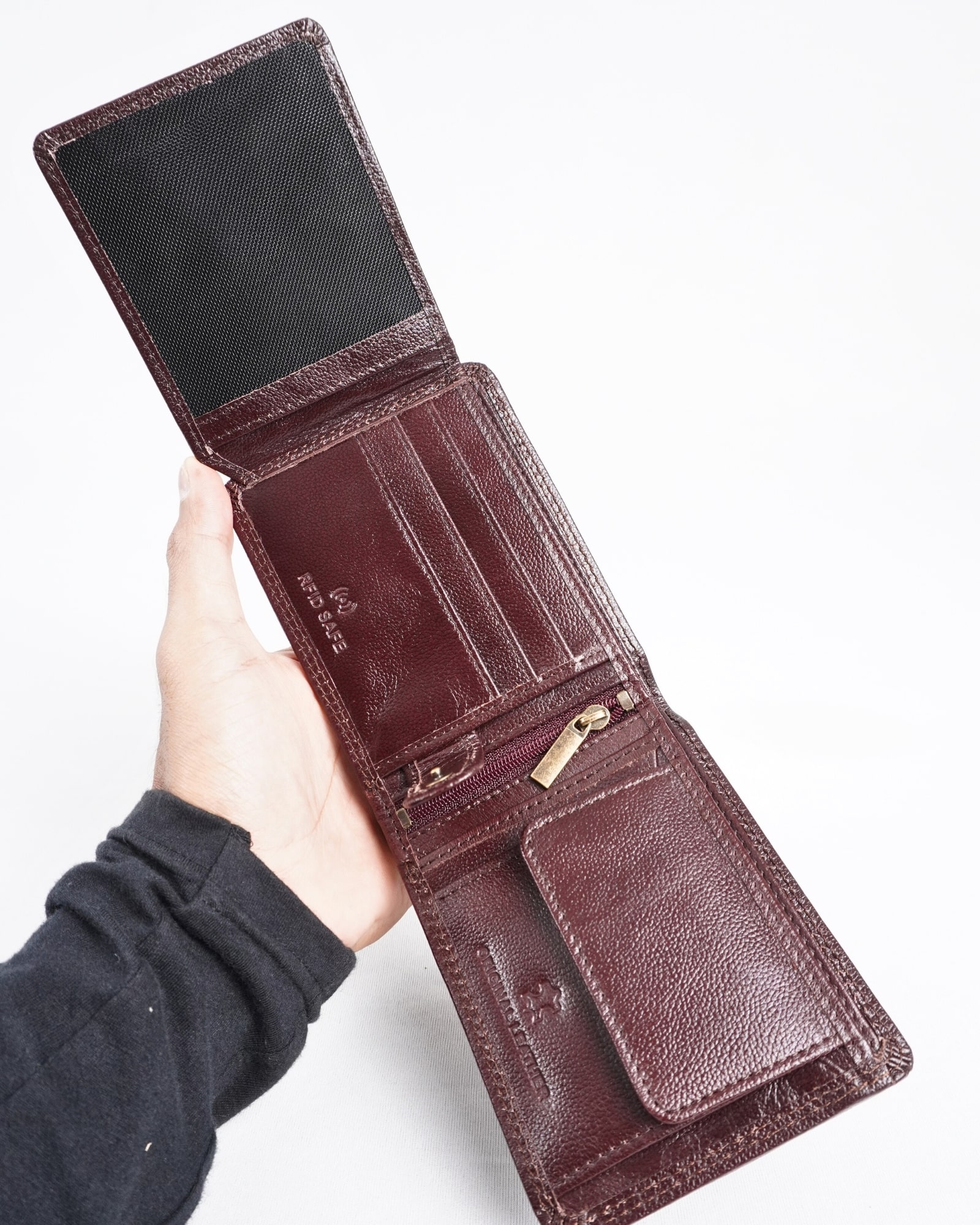 Cambridge Men’s Original Leather Wallet (Elite Cherry) - Image 9