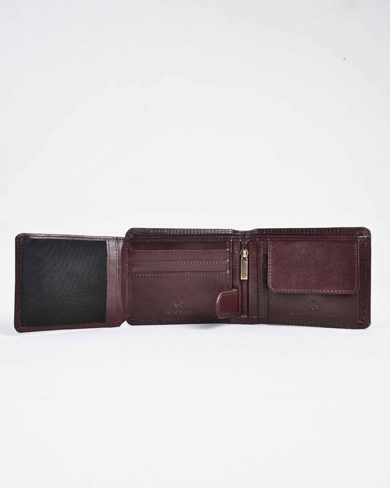 Cambridge Men’s Original Leather Wallet (Luxury Cherry) - Image 2