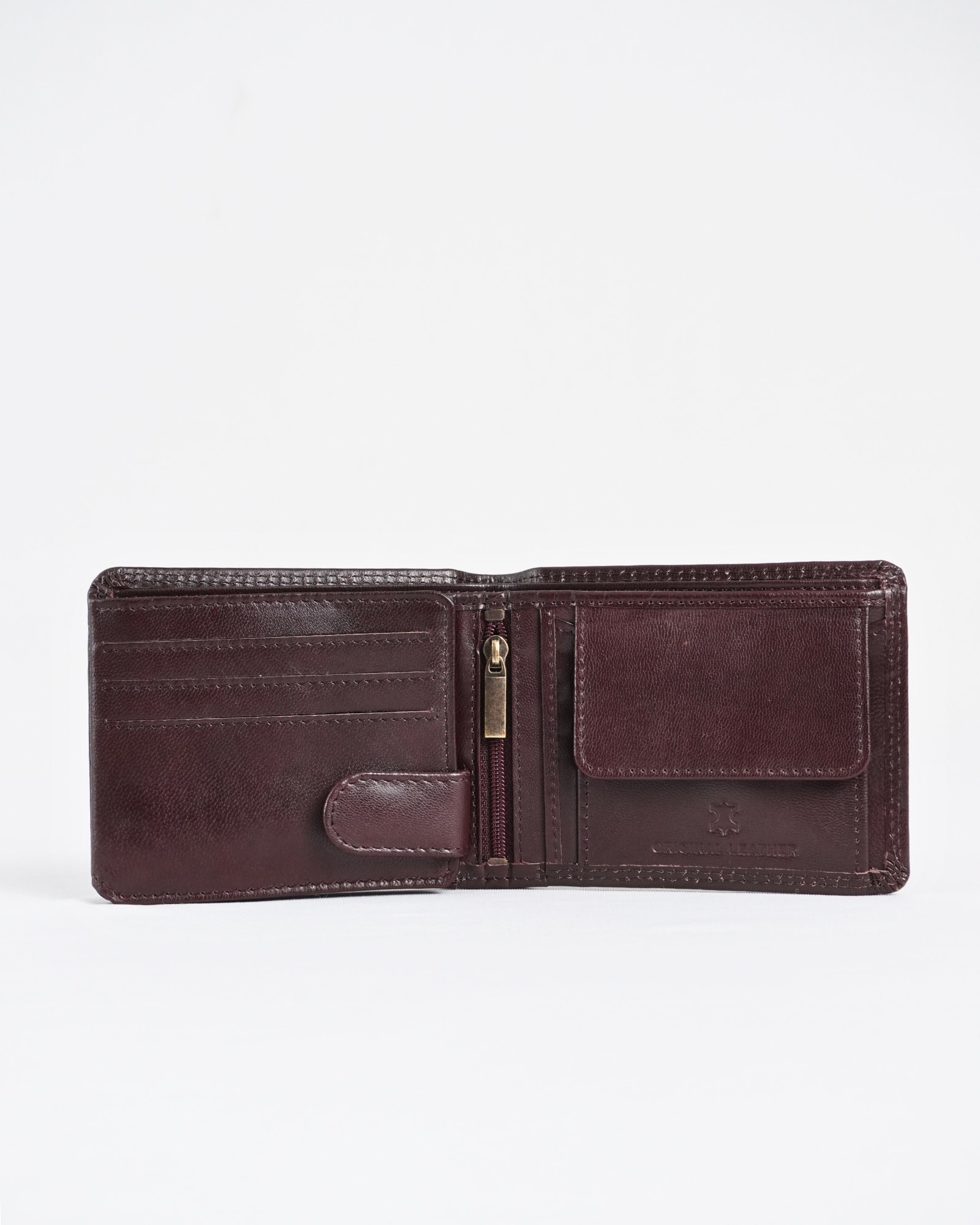 Cambridge Men’s Original Leather Wallet (Luxury Cherry) - Image 3