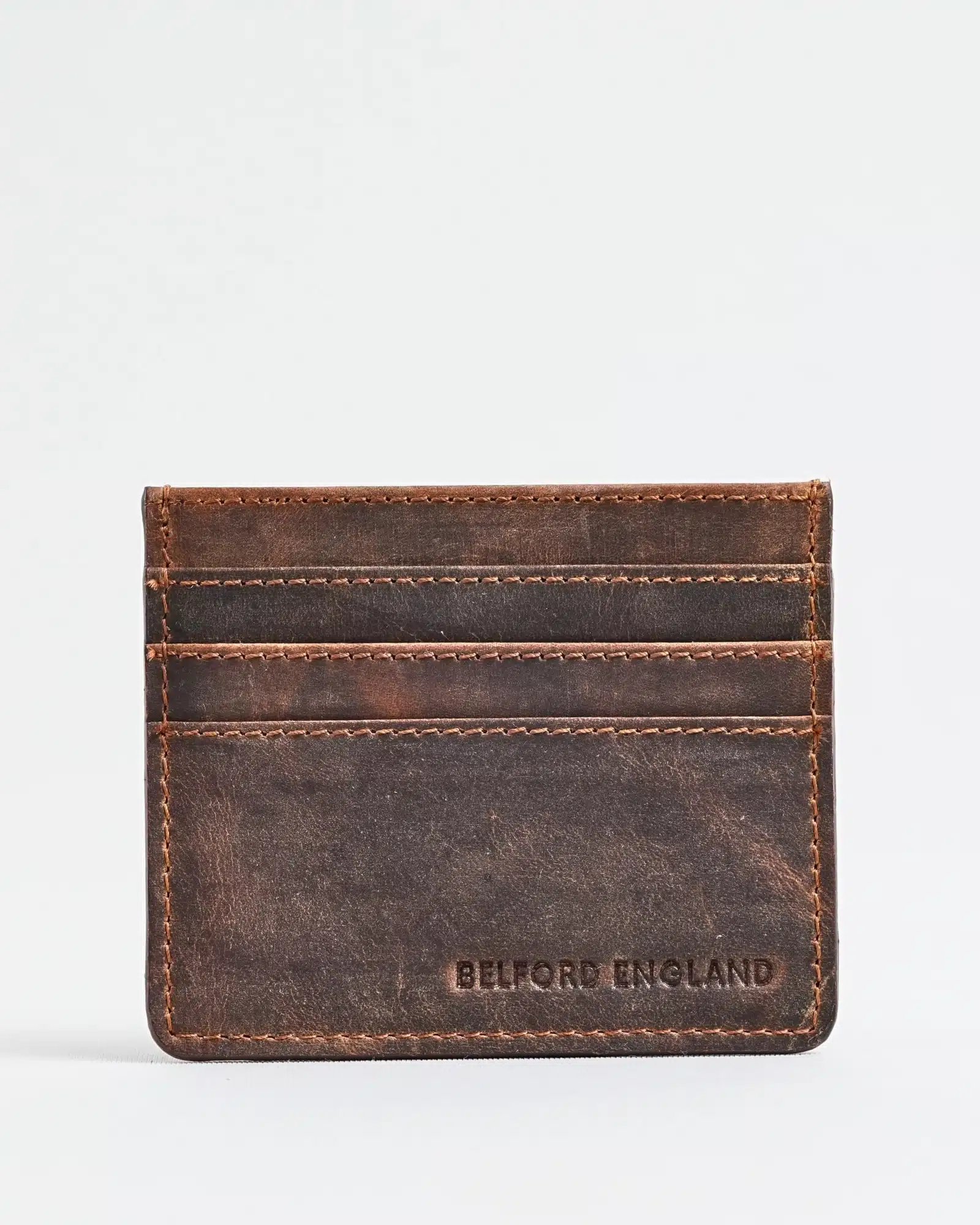 Darwin - Men’s Original Leather Card Holder (Rugged Brown) - Image 8