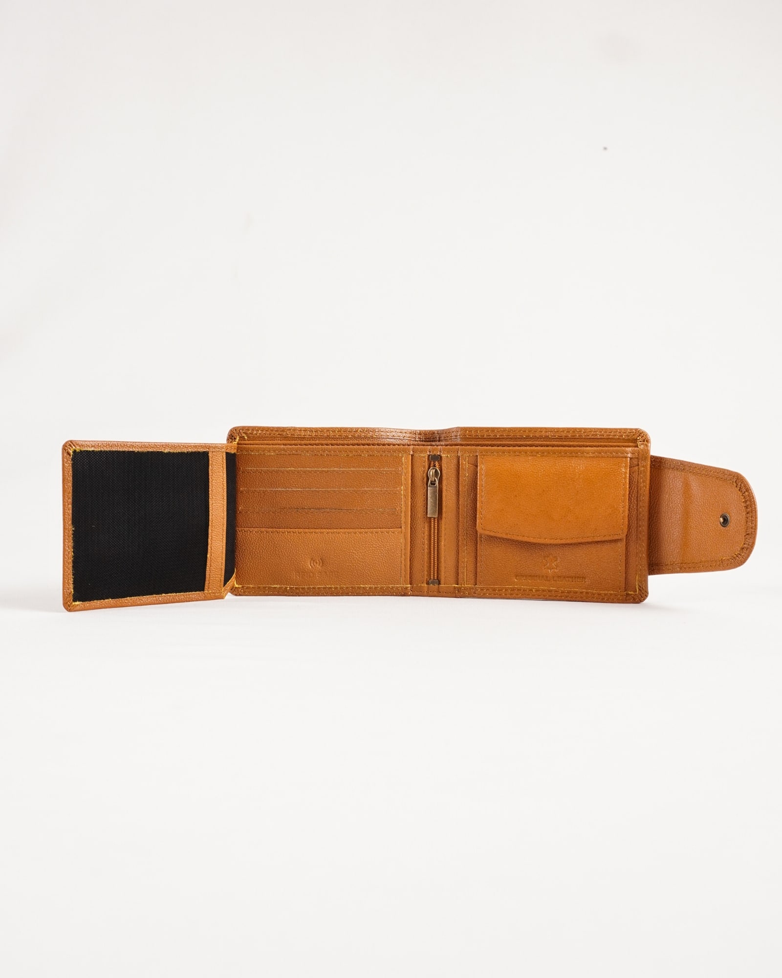 Derby - Men’s Original Leather Wallet (Rich Tan) - Image 3