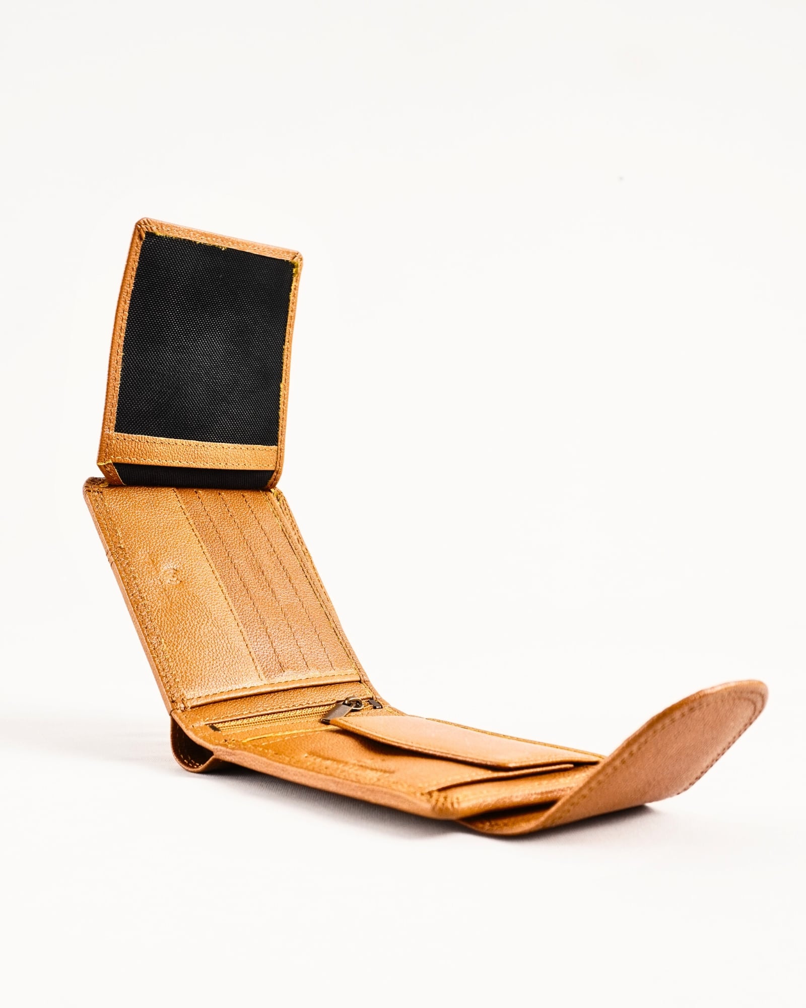 Derby - Men’s Original Leather Wallet (Rich Tan) - Image 5