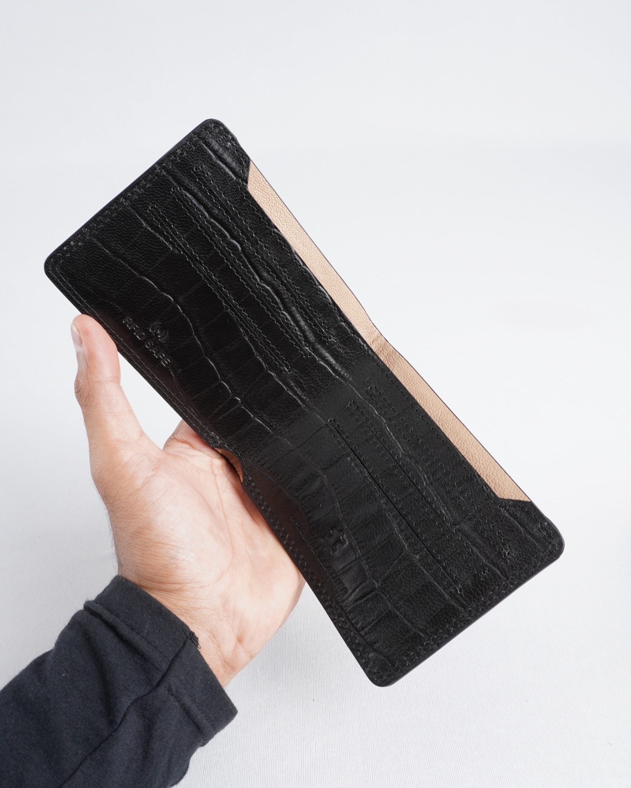 Heritage - Men’s Original Leather Wallet (Croco Black) - Image 3