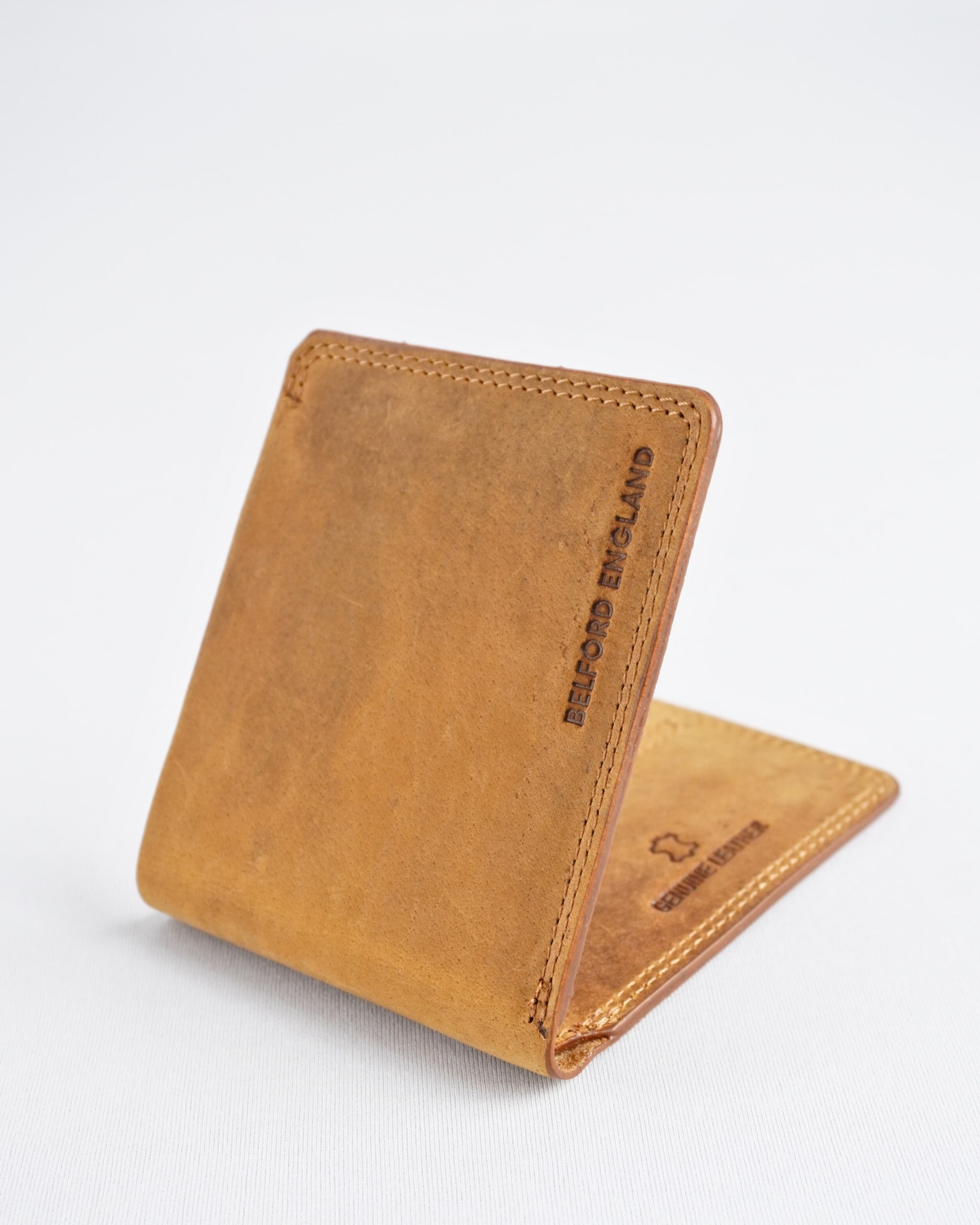 Heritage (Sleek Series) - Men’s Original Leather Wallet ( Rugged Tan) - Image 7
