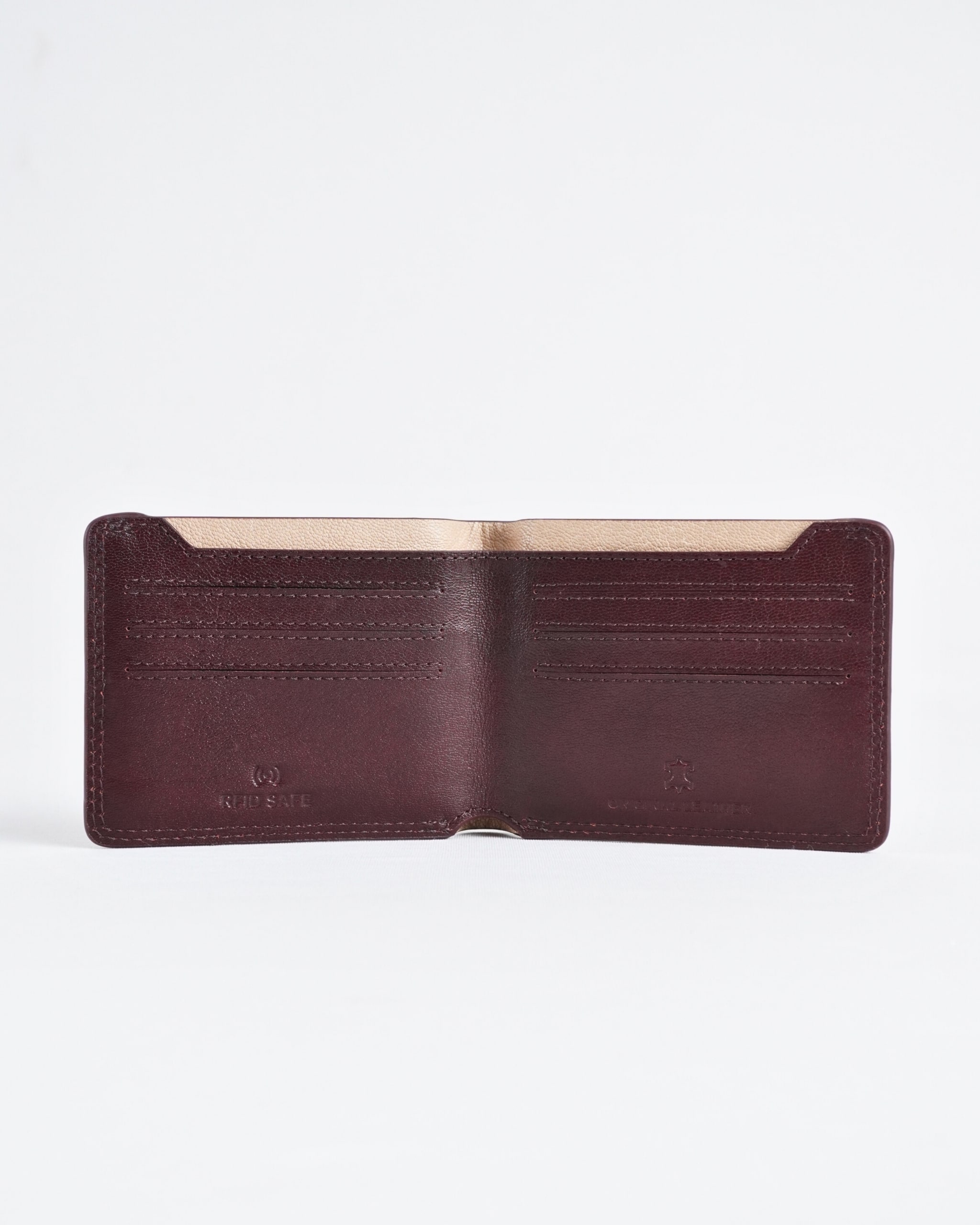Heritage (Sleek Series) - Men’s Original Leather Wallet (Cherry)