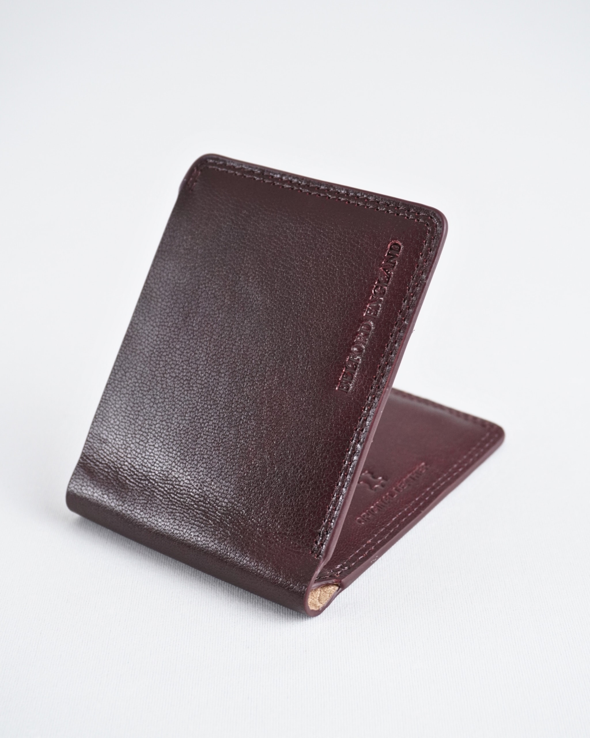 Heritage (Sleek Series) - Men’s Original Leather Wallet (Cherry) - Image 3
