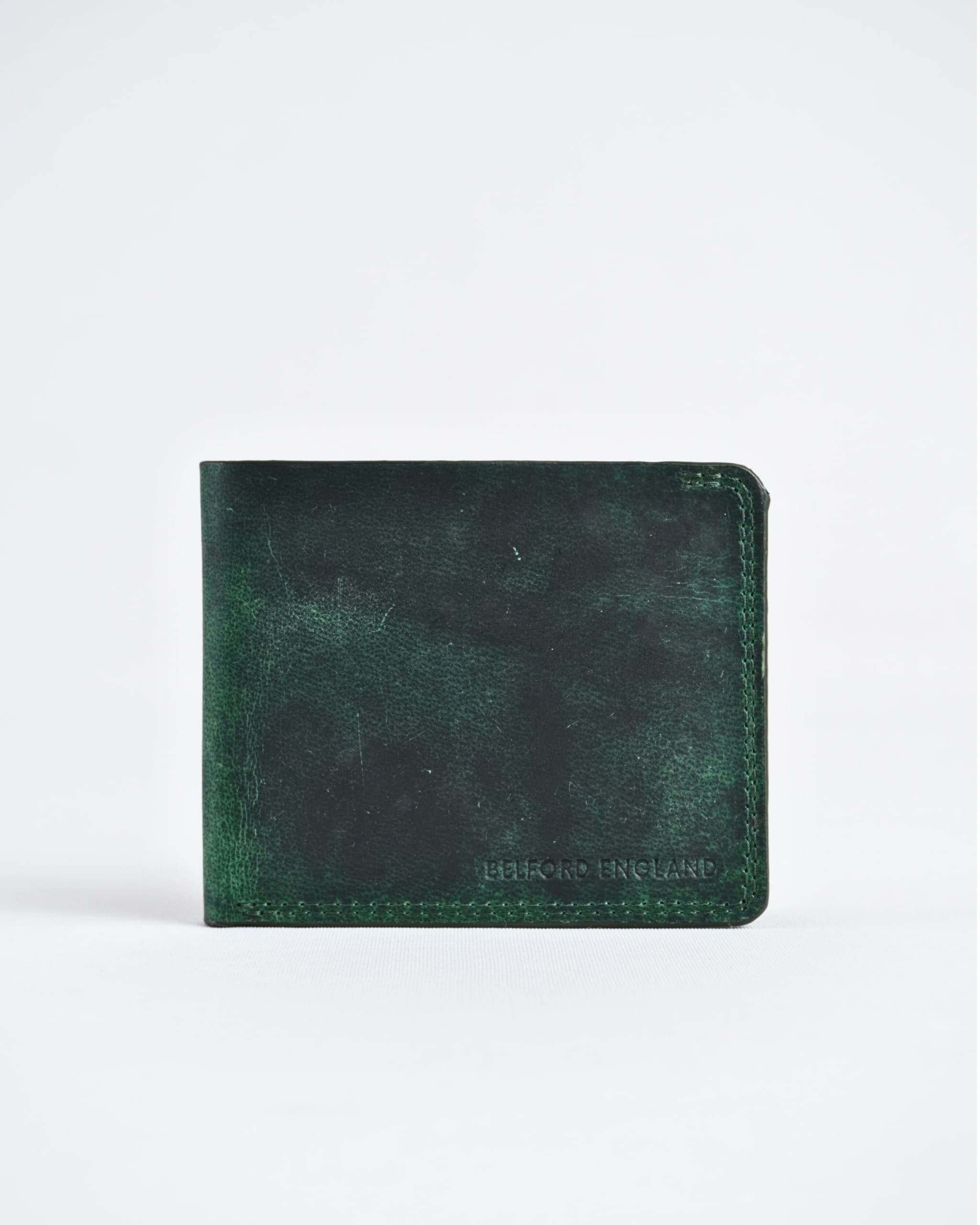 Heritage (Sleek Series) - Men’s Original Leather Wallet - Green - Image 4