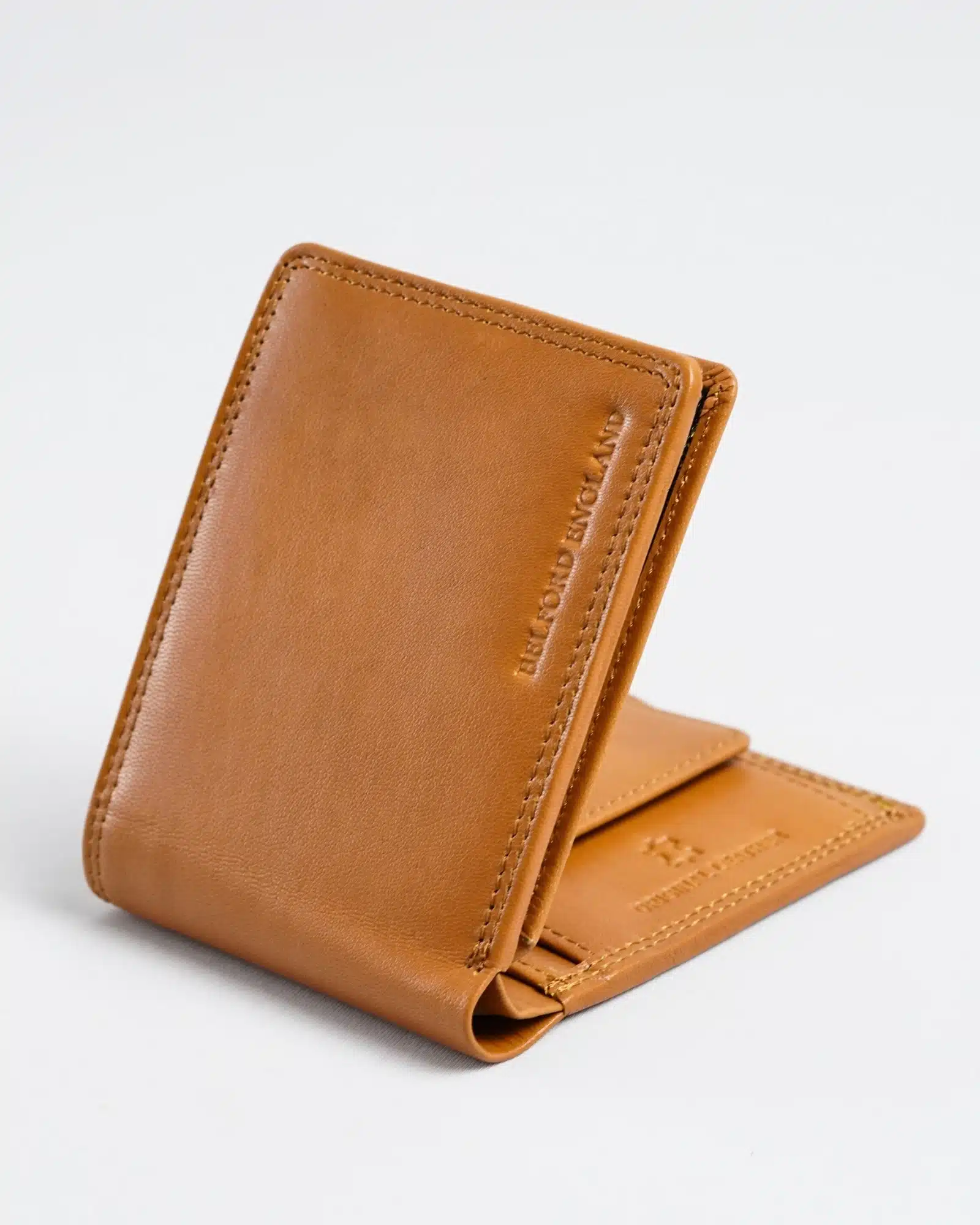 Hudson Men’s Original Leather Wallet (Almond Brown)