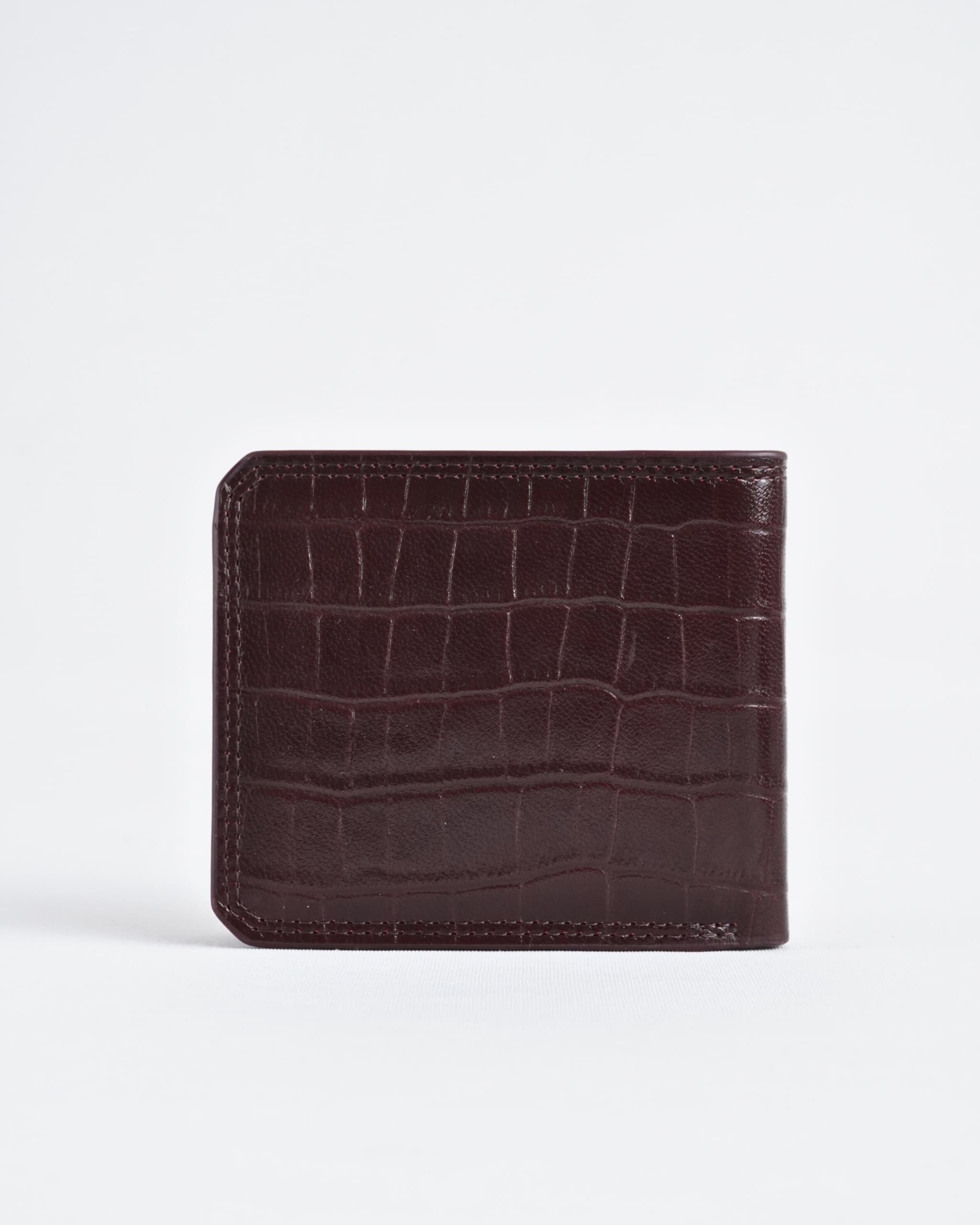 LiverPool - Men’s Original Leather Wallet (Croco Cherry) - Image 8