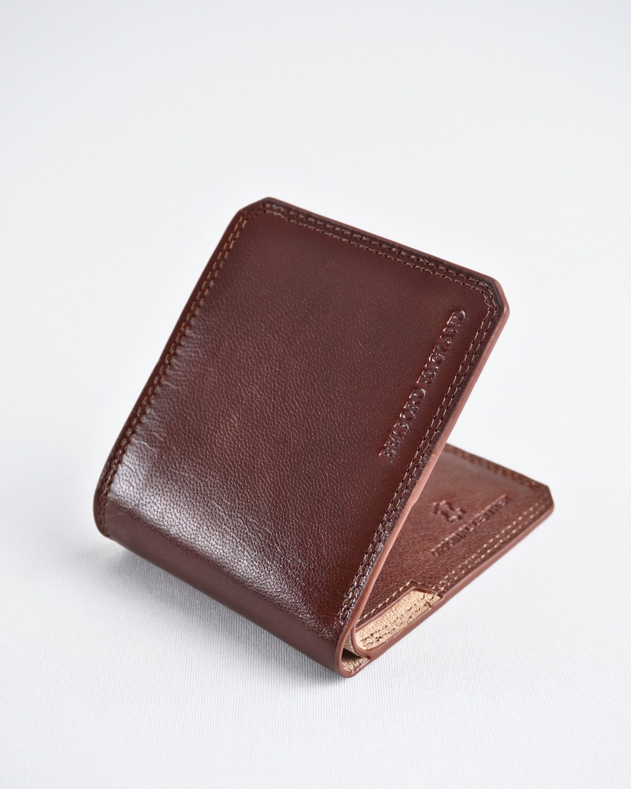 Liverpool - Sleek Men's Original Leather Wallet - (Rich Brown)