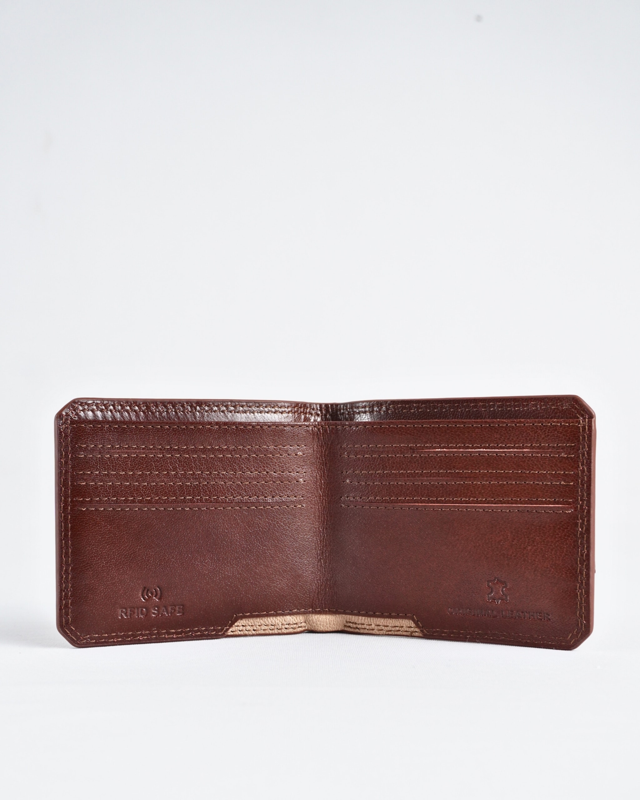 Liverpool - Sleek Men's Original Leather Wallet - (Rich Brown) - Image 3