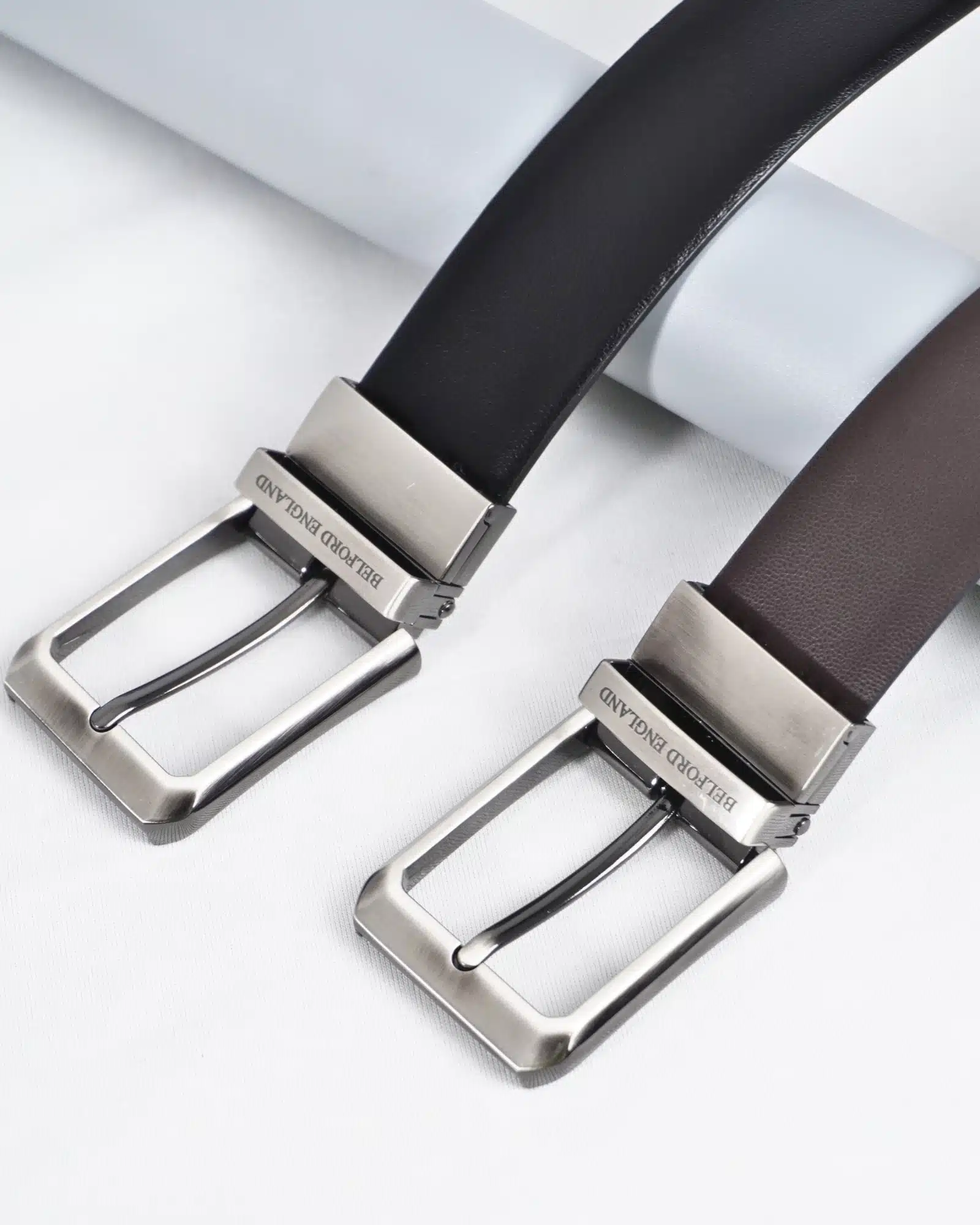 Mexico - Men's Original Leather Belt  Reversible (Classic Black & Brown) - 28-44 - Image 11