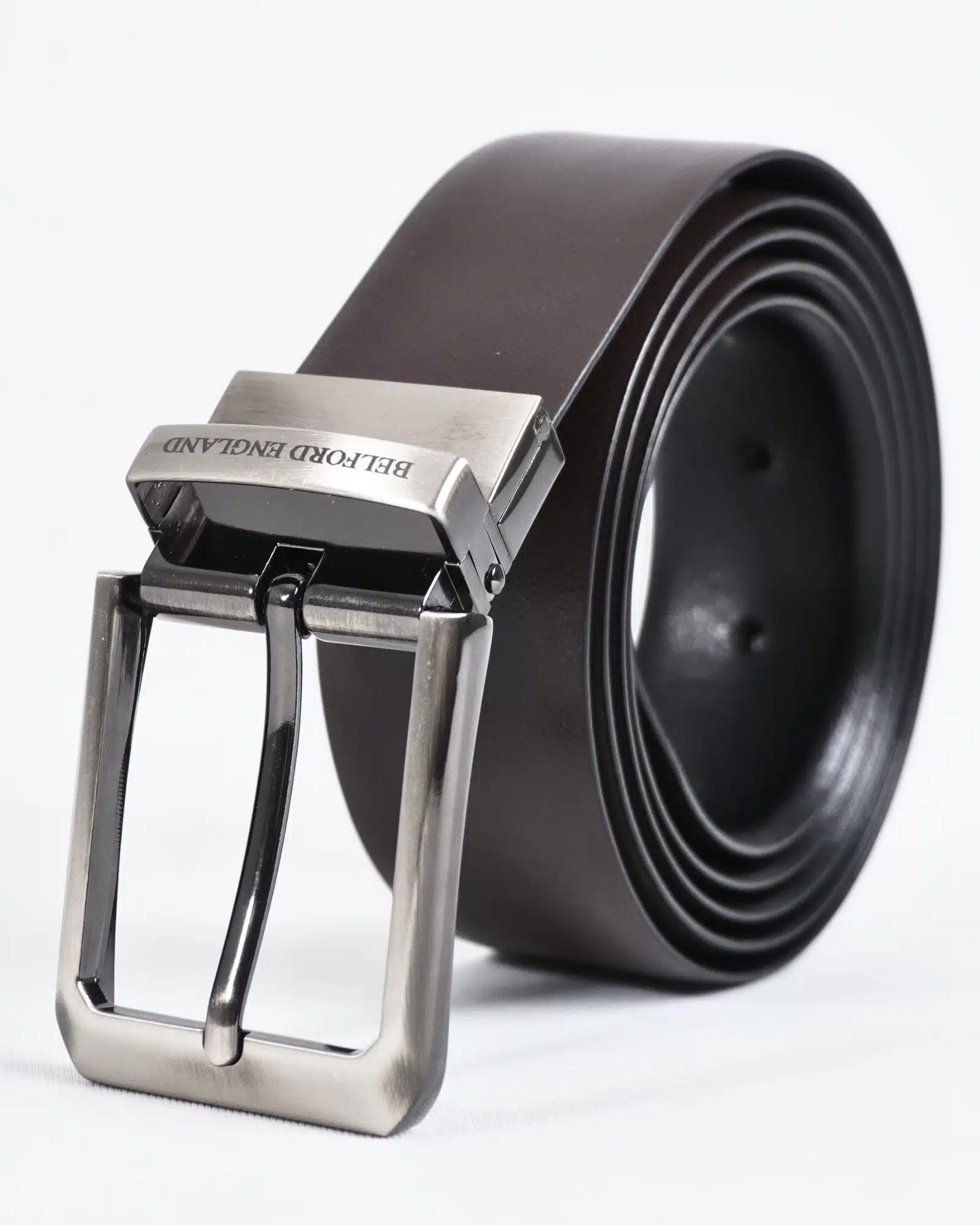 Mexico - Men's Original Leather Belt  Reversible (Classic Black & Brown) - 28-44 - Image 6