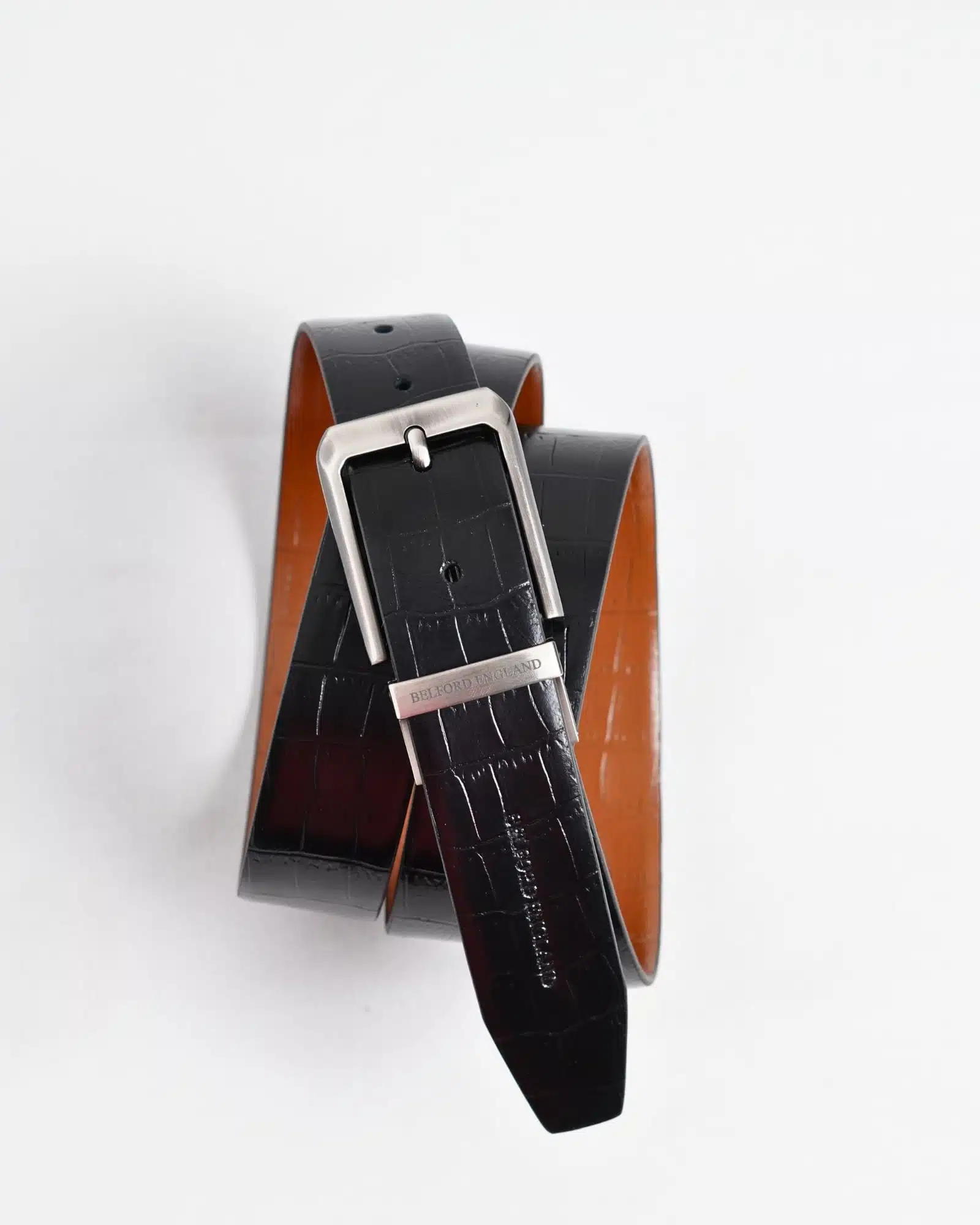 Arizona - Men's Original Leather Belt  Reversible (Black & Tan) - 28-44 - Image 3