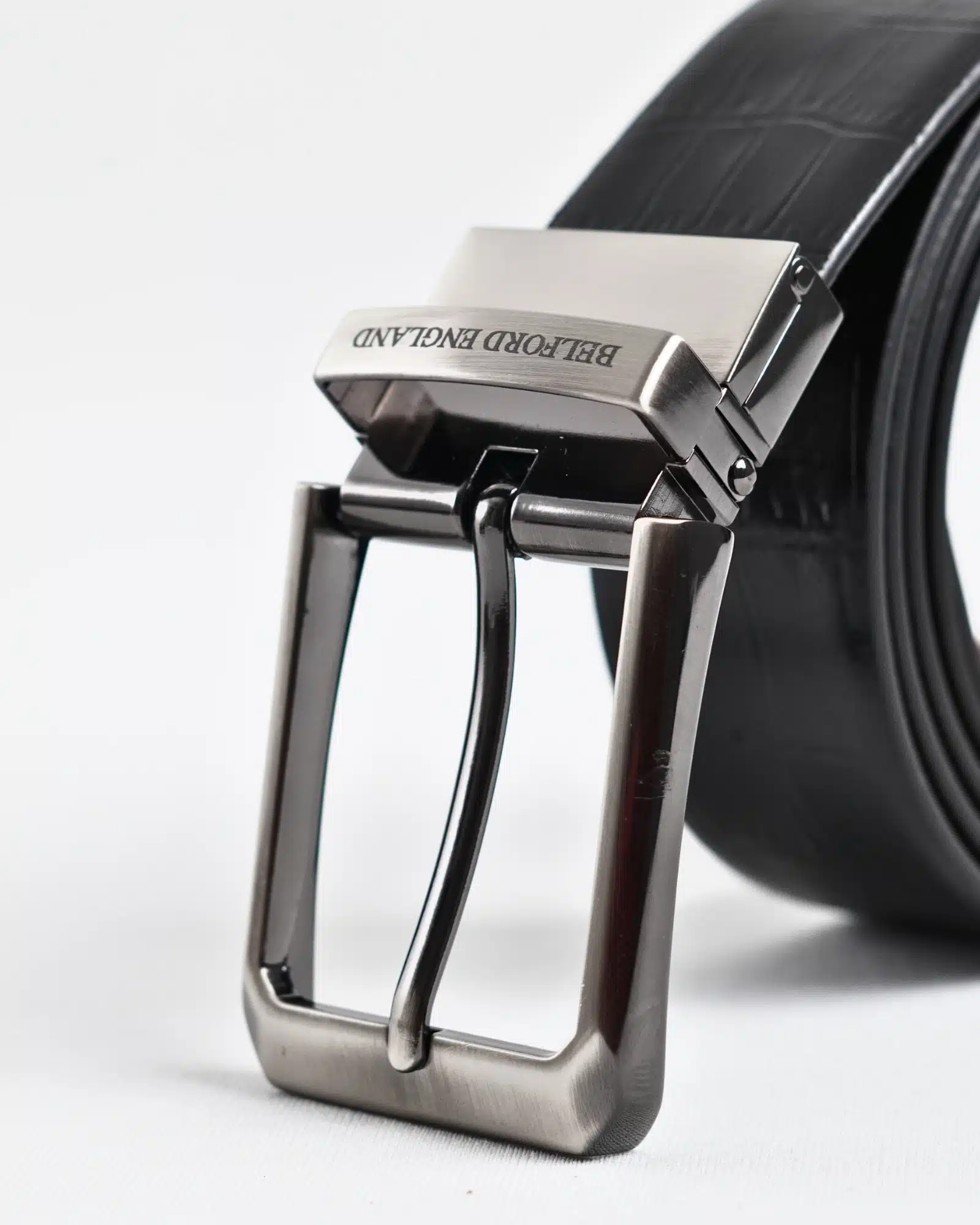 Arizona - Men's Original Leather Belt  Reversible (Black & Tan) - 28-44 - Image 8