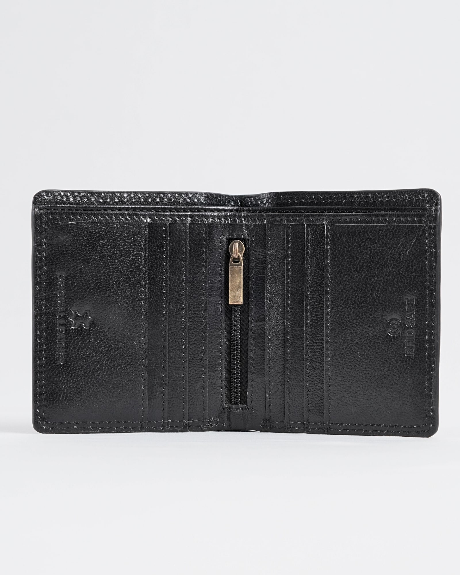 Aubrey - Men’s Original Leather Wallet (Executive Series) - Jet Black - Image 5