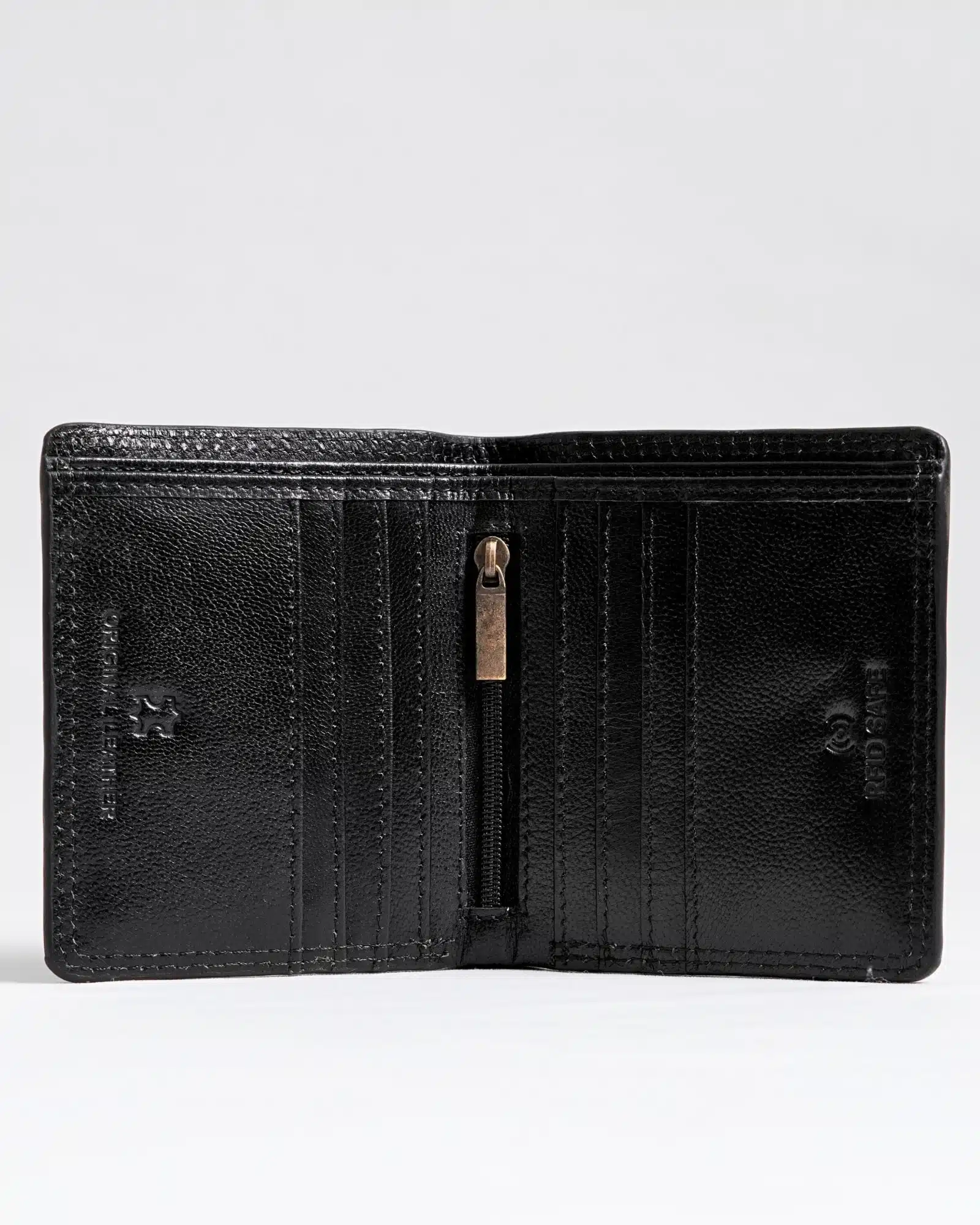Aubrey - Men’s Original Leather Wallet (Jet black)