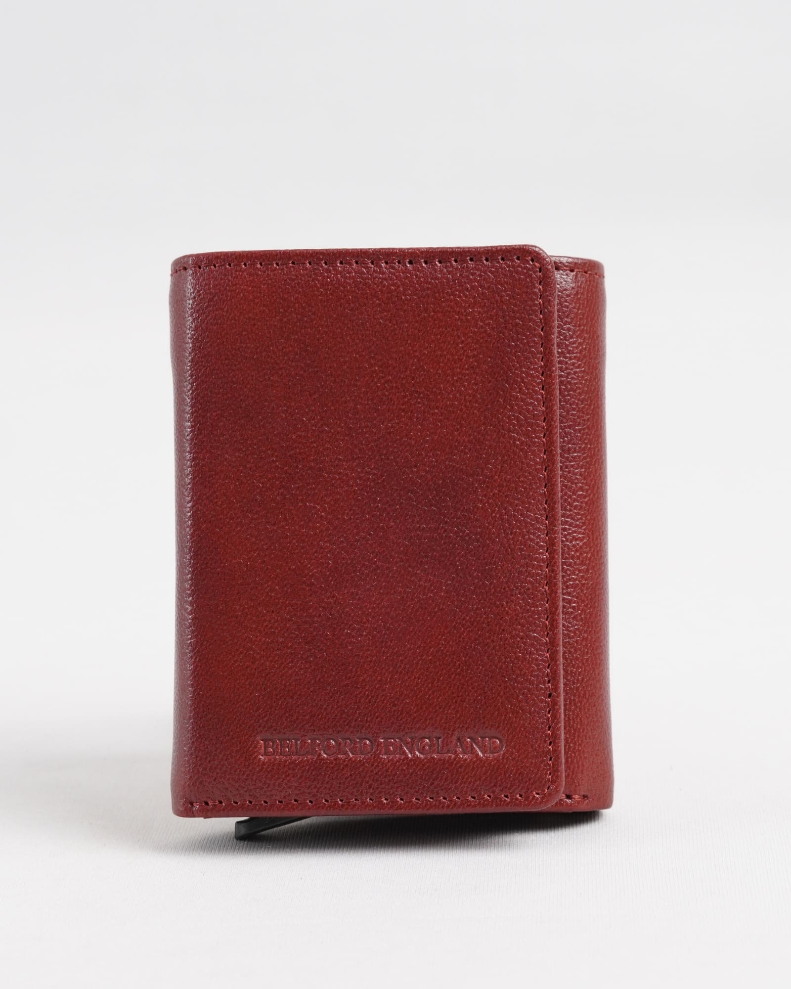 Barcelano - Men’s Original Leather Wallet | One-Click Card Access (Brown and Cherry Blend) - Image 6