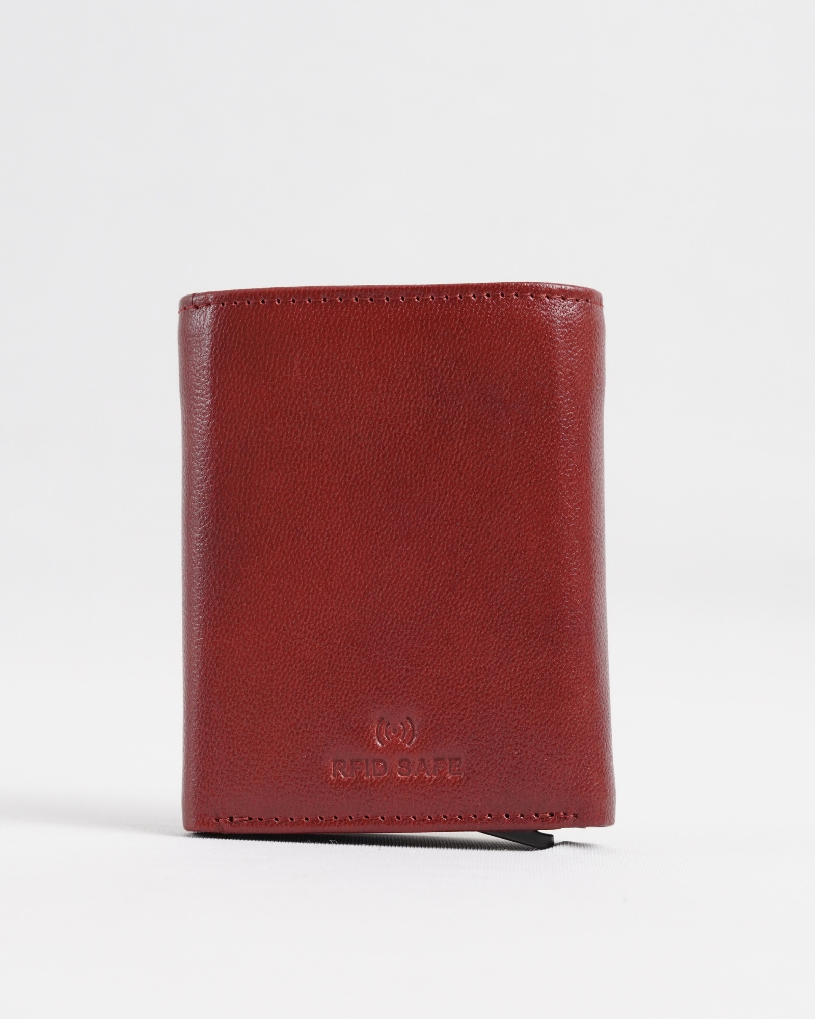 Barcelano - Men’s Original Leather Wallet | One-Click Card Access (Brown and Cherry Blend) - Image 9
