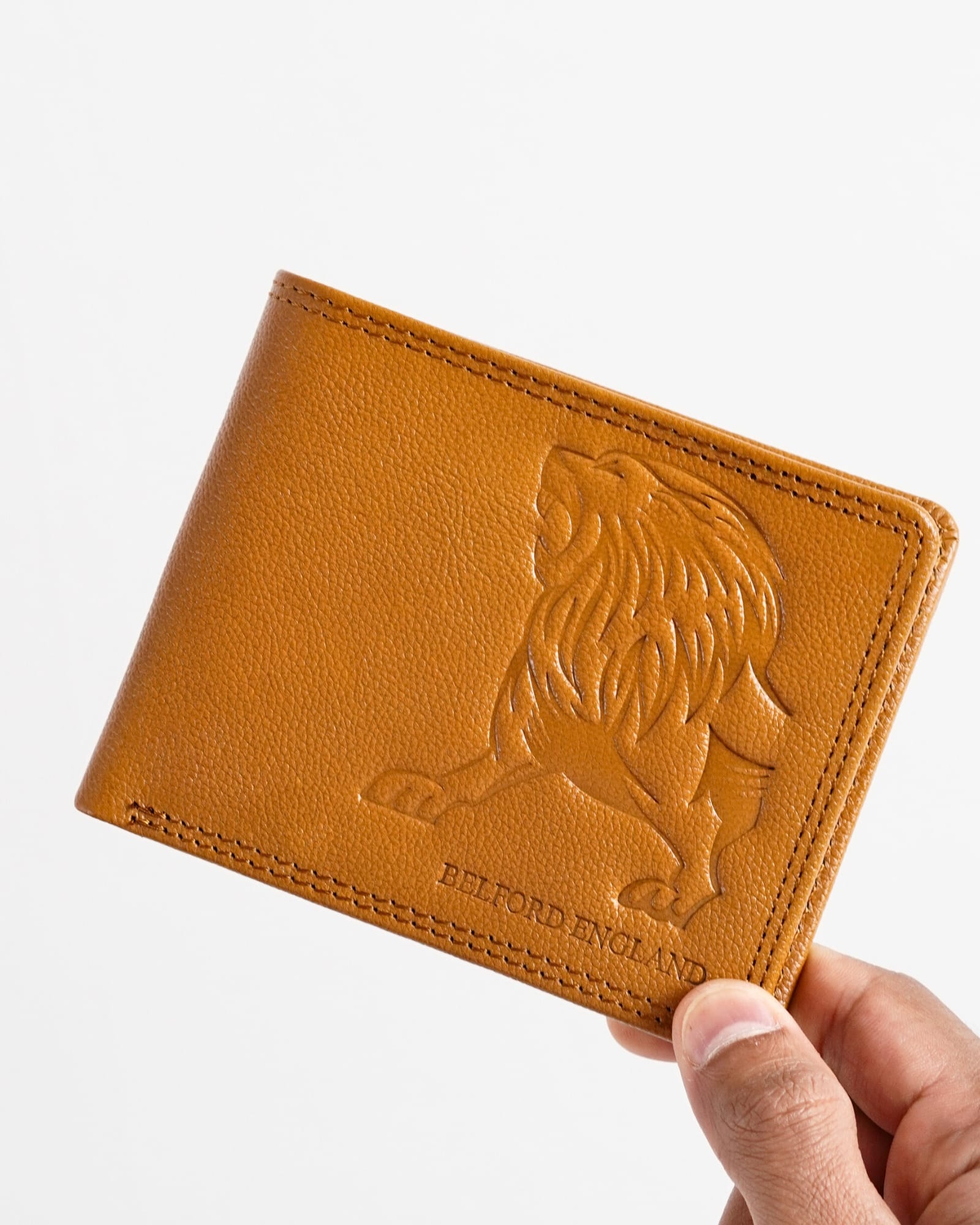 Cambridge - Men’s Original Leather Wallet - Rich Tan (Lion) - Image 9
