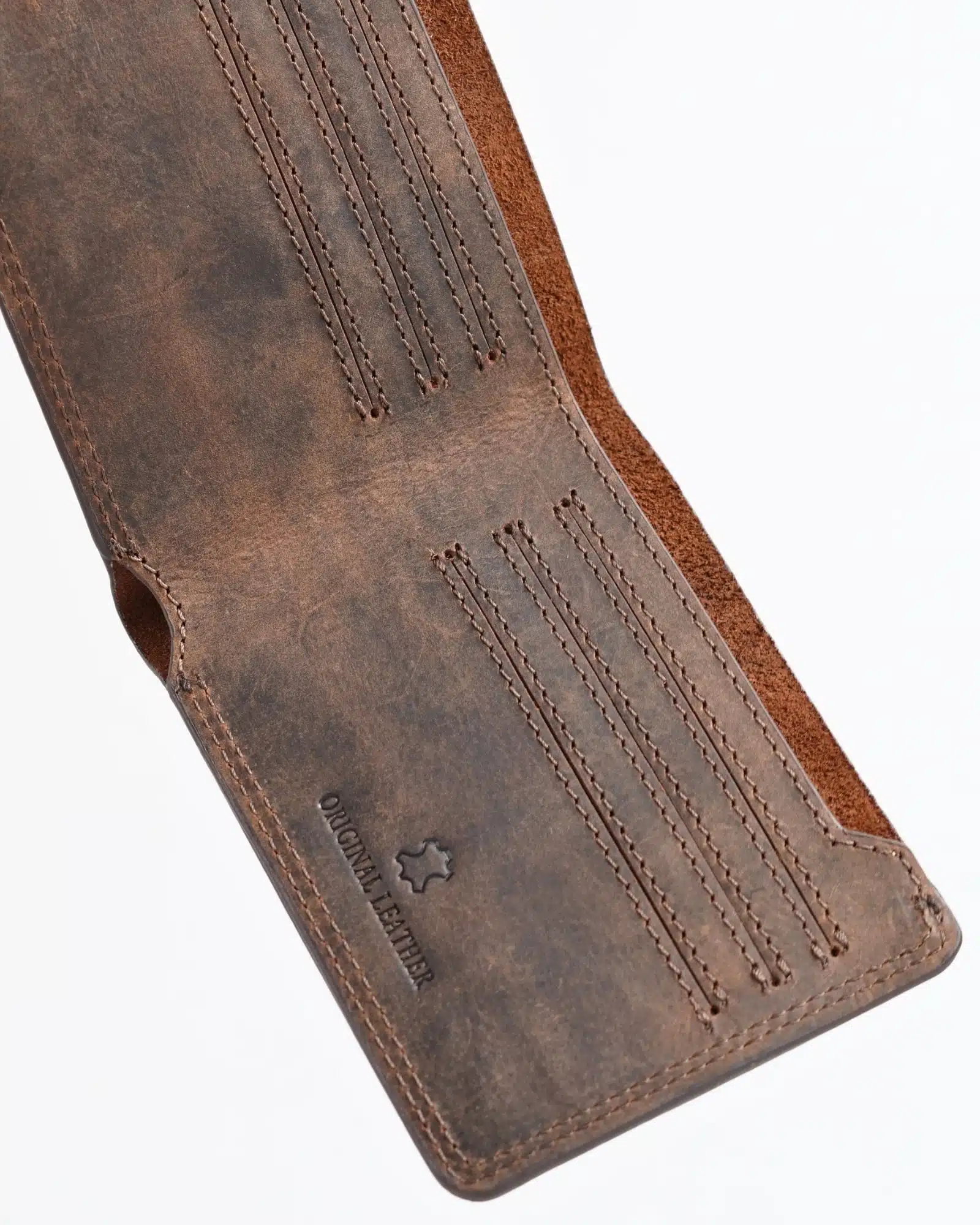 Heritage - Men’s Original Leather Wallet (Rugged Brown) - Image 4