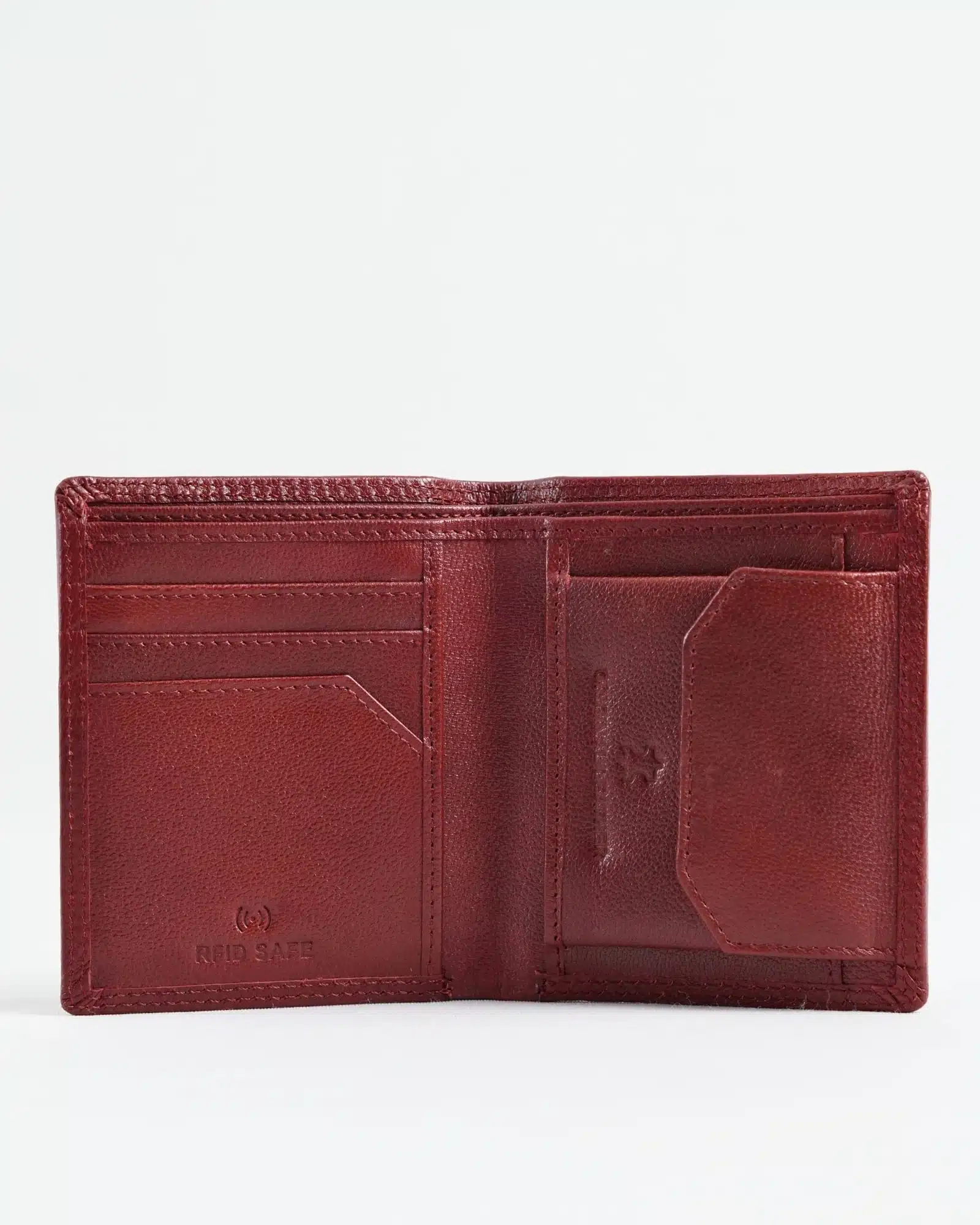Hyde  Men’s Original Leather Wallet (Brown & Cherry Blend)