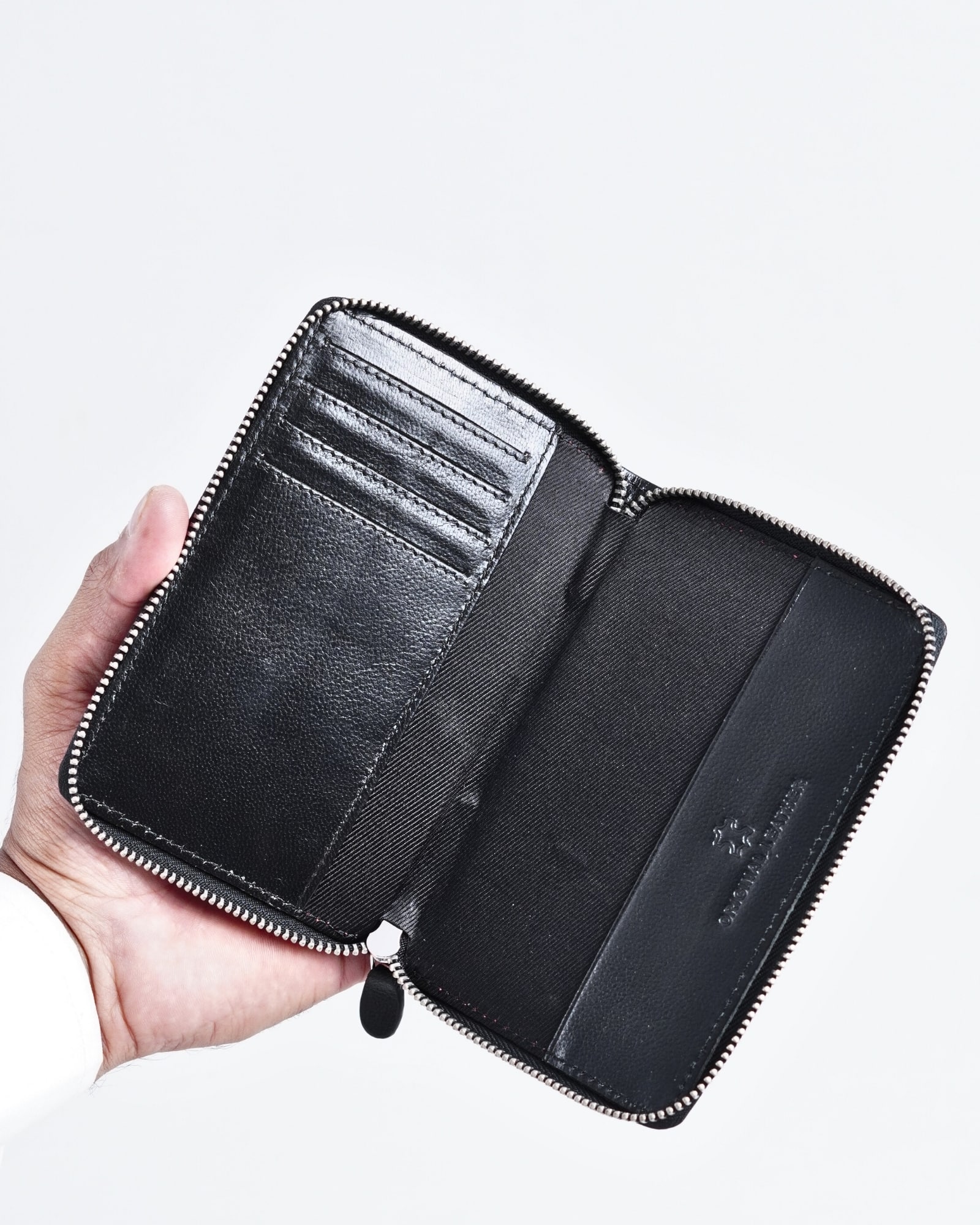Oliver - Original Leather Sleek Passport  Holder (Black) - Image 2