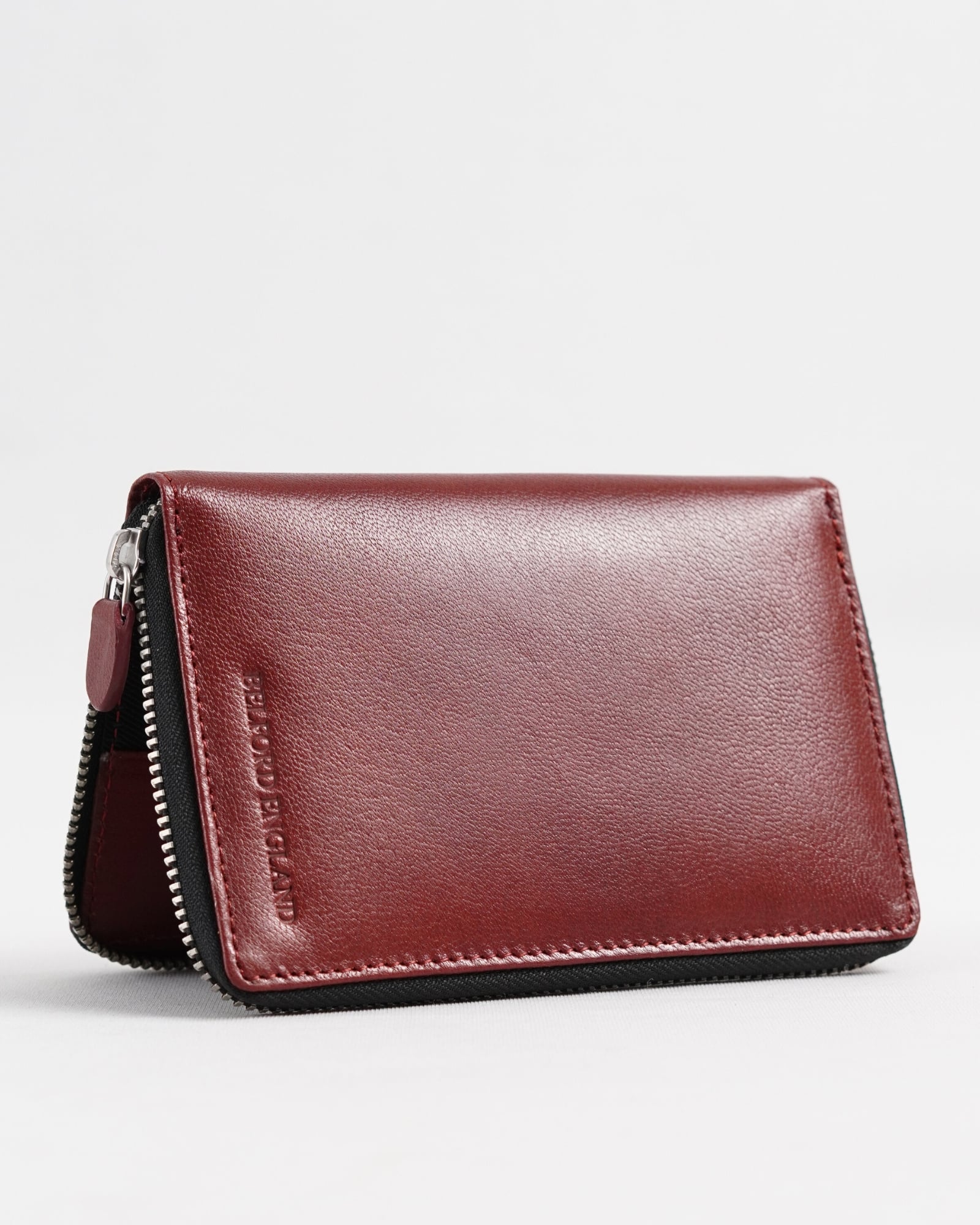Oliver - Original Leather Sleek Passport  Holder (Brown and Cherry Blend) - Image 4