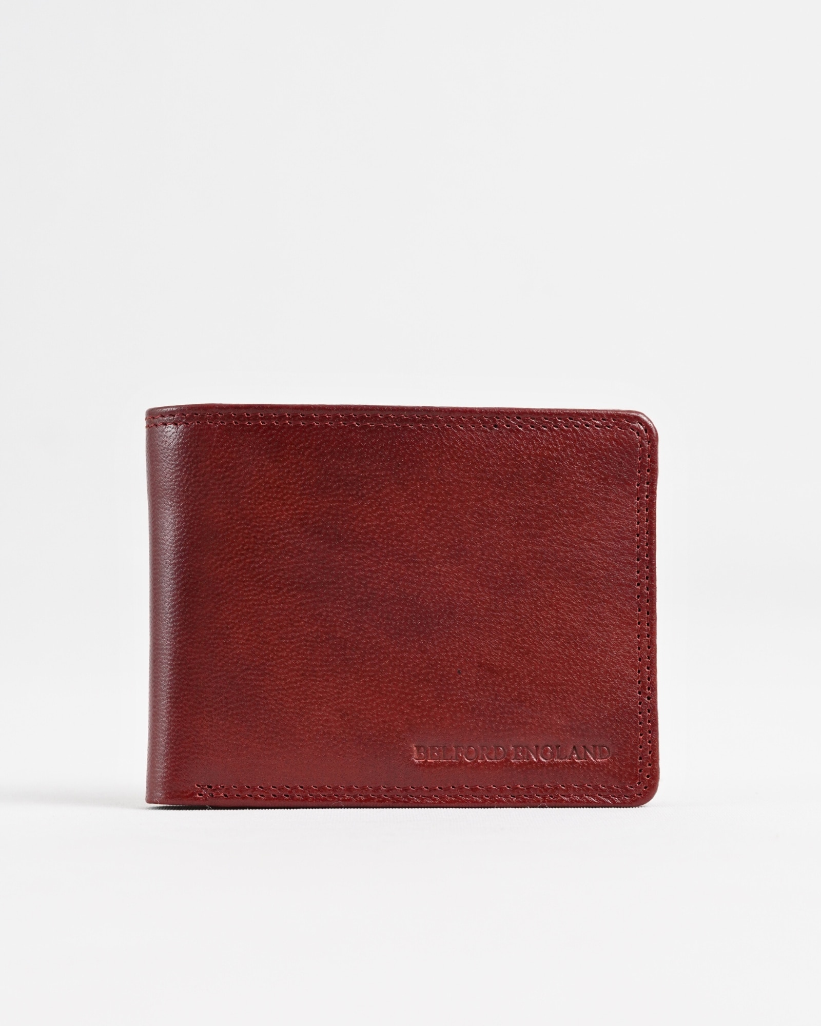 Real Madrid - Men’s Original Sleek Leather Wallet (Brown and Cherry Blend) - Image 6