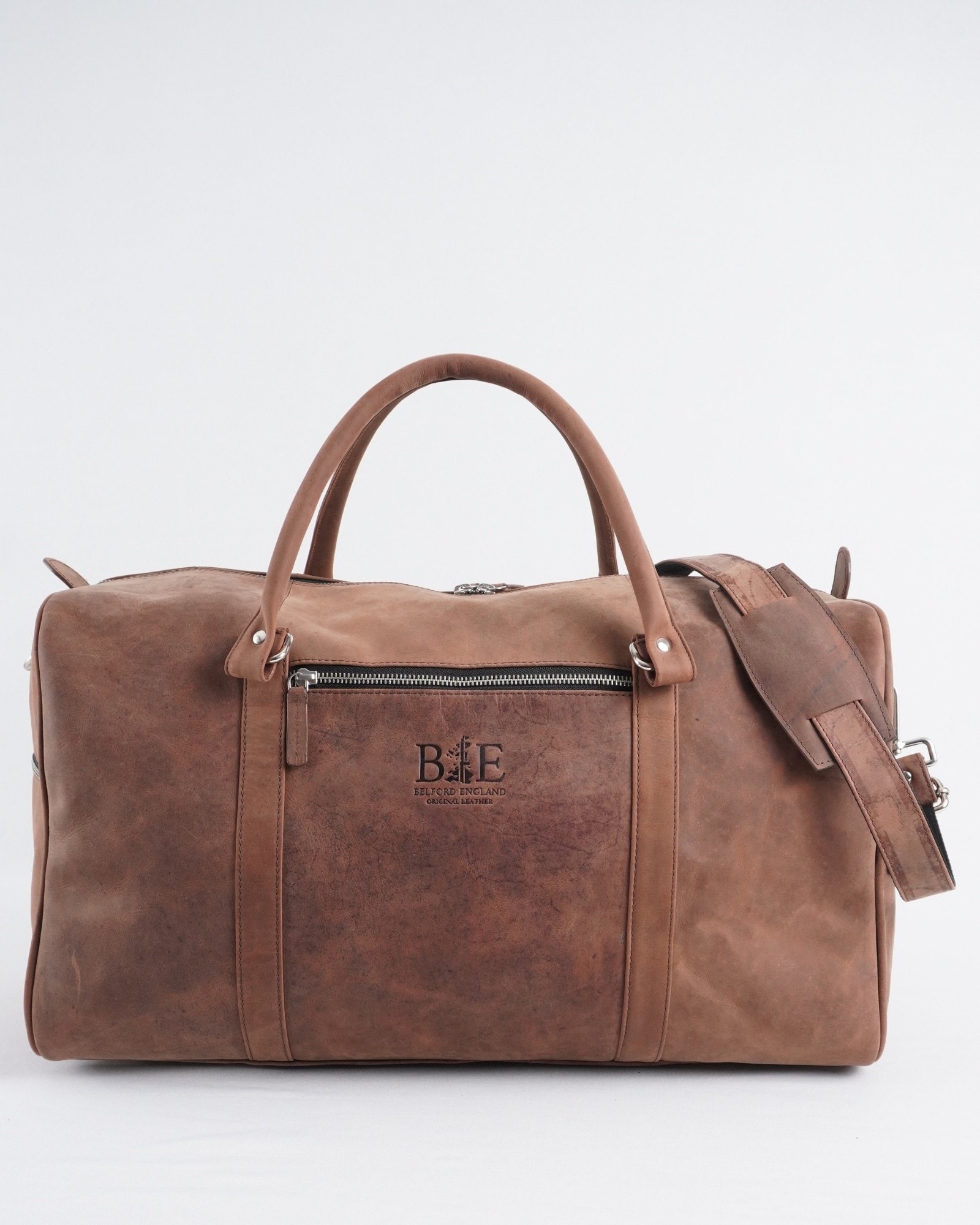 Classic Traveller - Original Leather Travel Bag (Rugged Brown) - Image 5