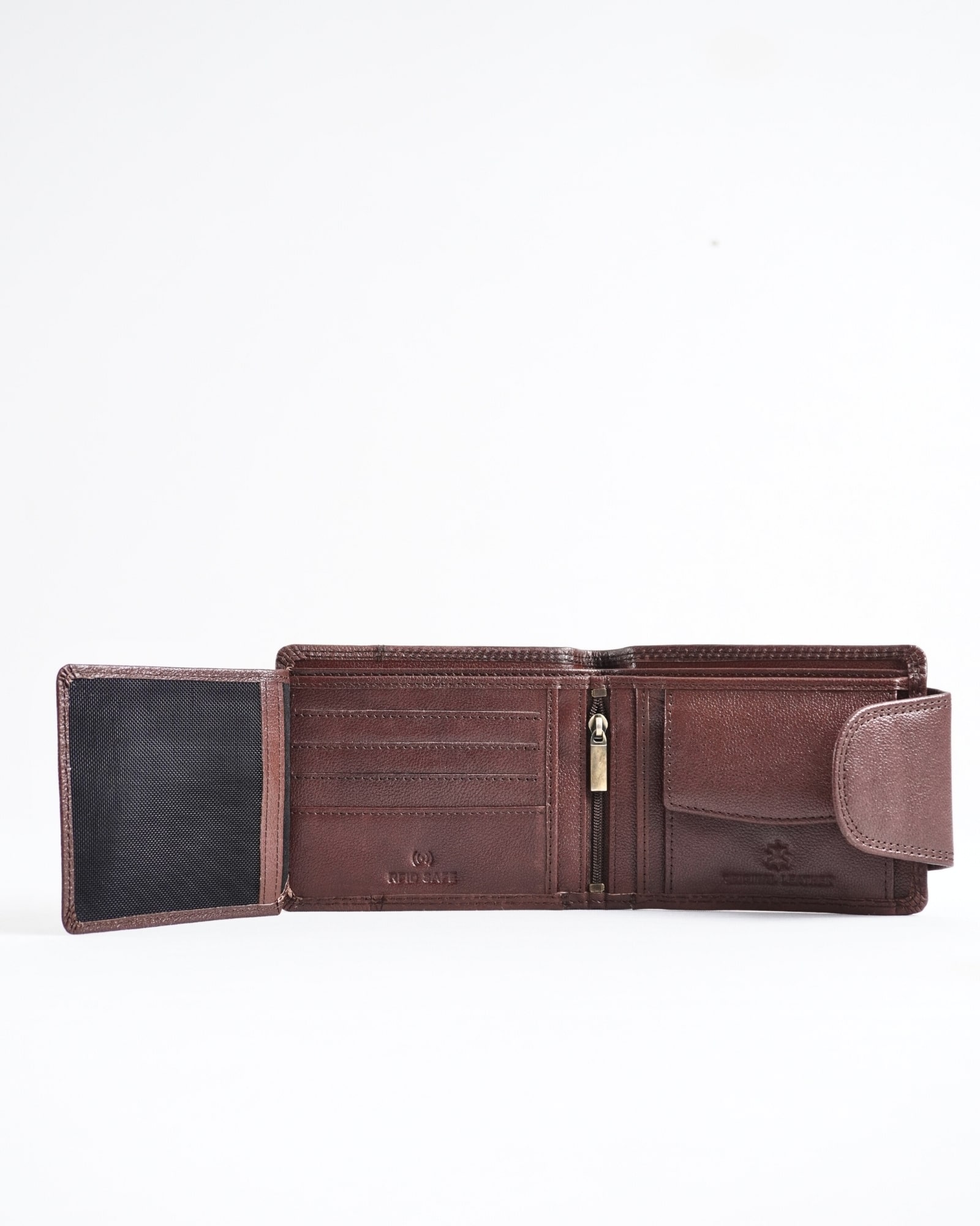 Derby - Men’s Original Leather Wallet (Rich Brown) - Image 3