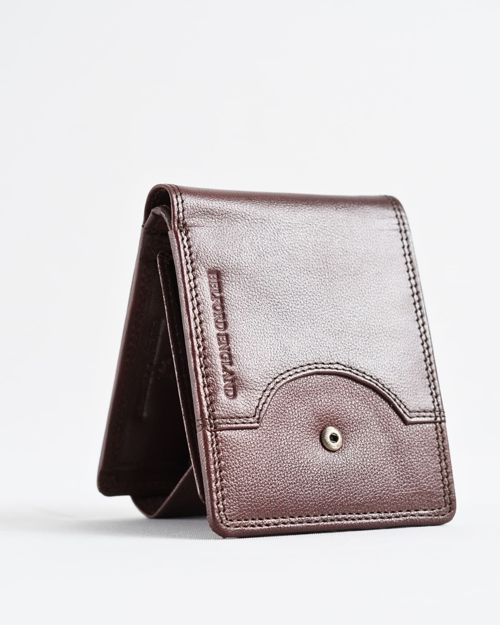 Derby - Men’s Original Leather Wallet (Rich Brown) - Image 9