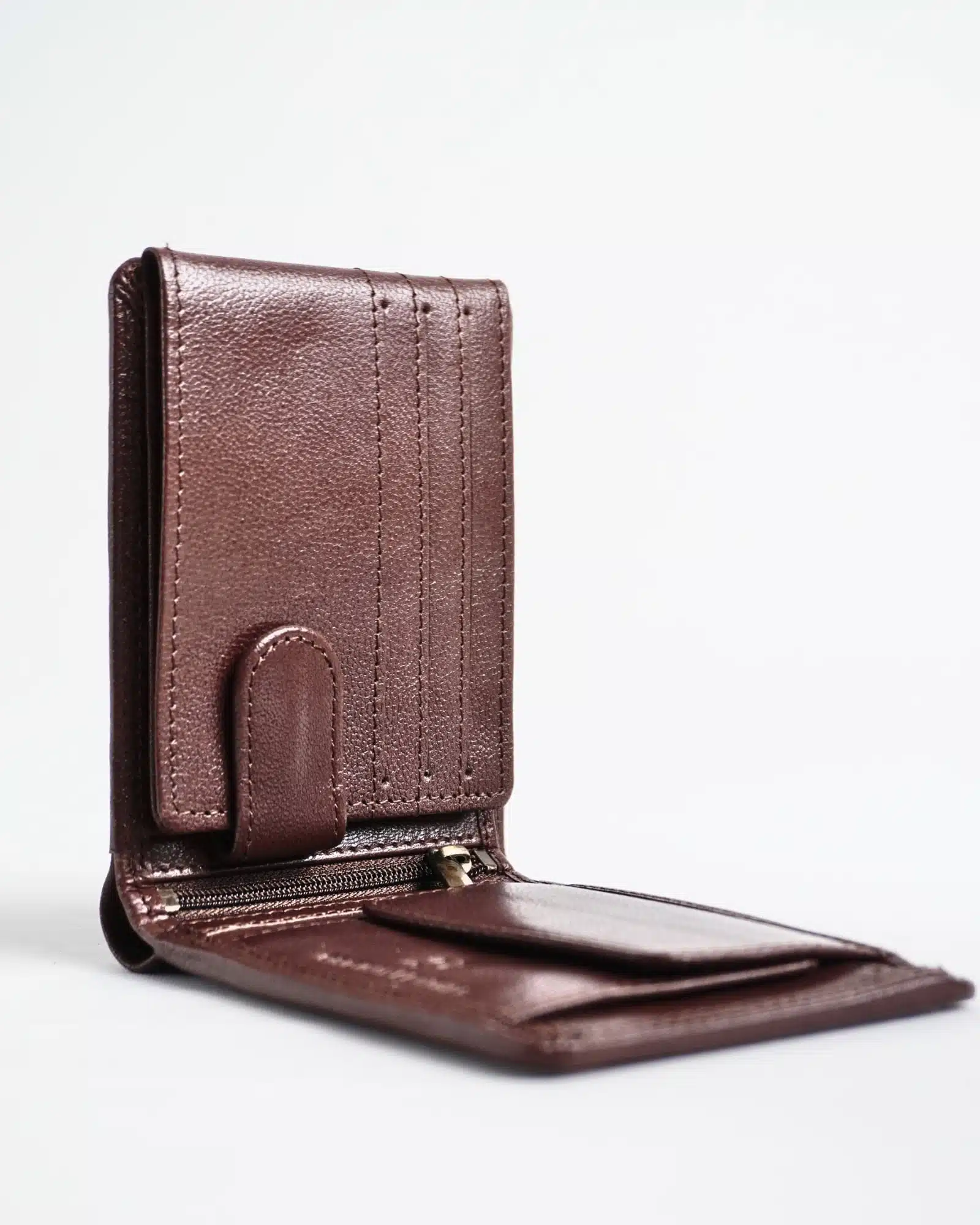 Harvard Men’s Original Leather Wallet (Rich Brown) - Image 2