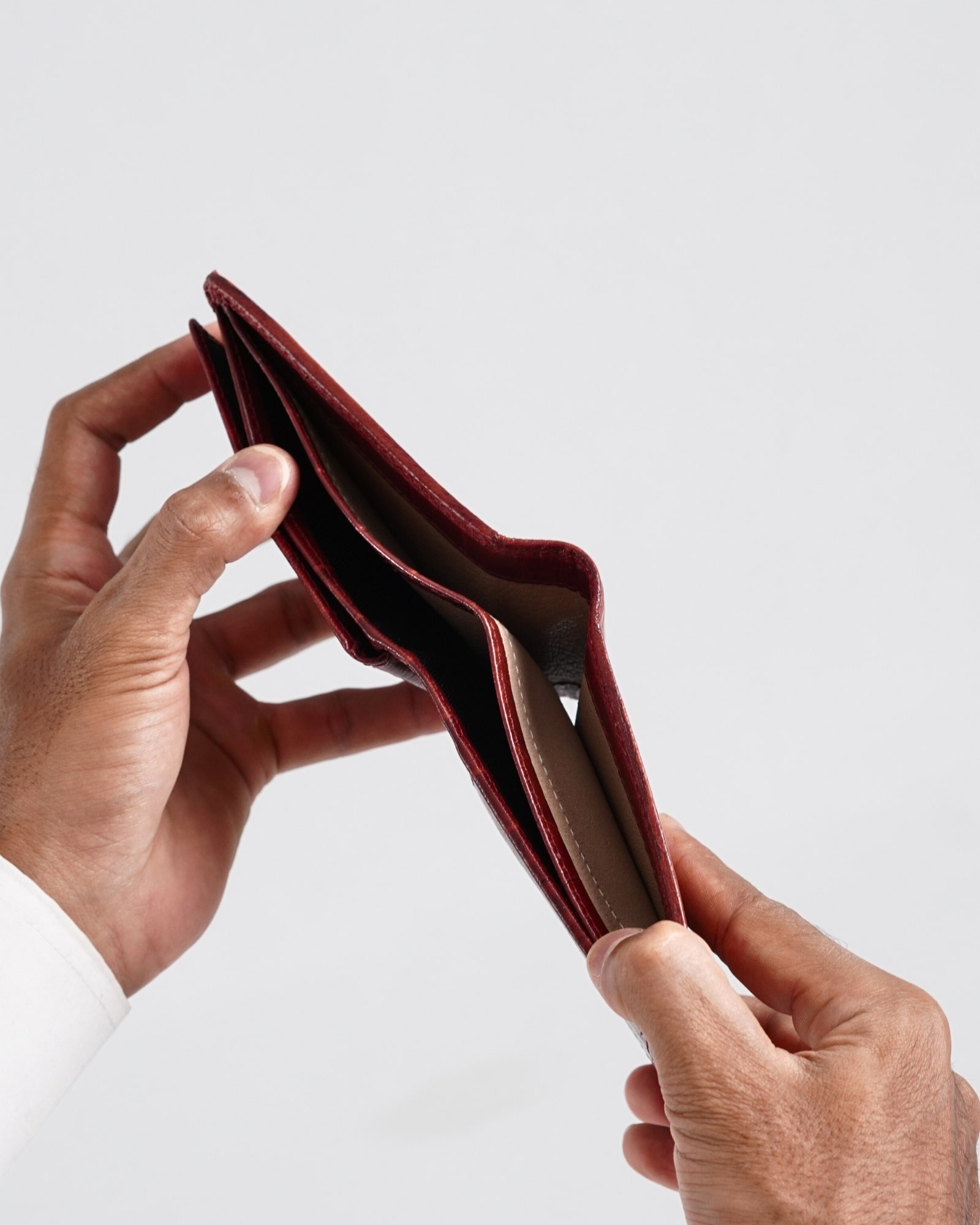 Hudson Men’s Original Leather Wallet (Croco Brown & Cherry Blend) - Image 8