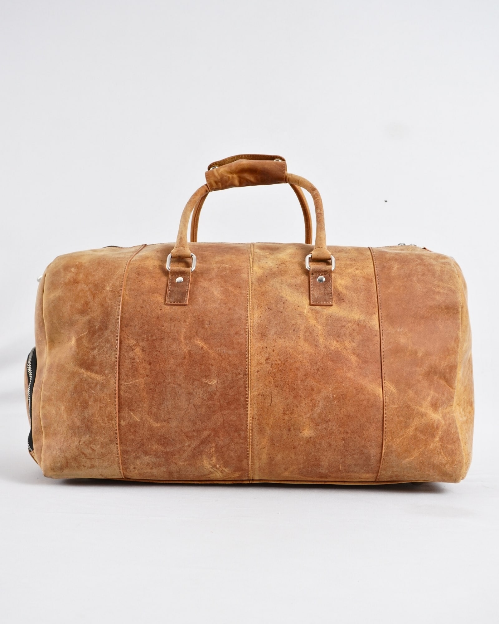 The Heritage - Original Leather Travel Bag (Rugged Tan) - Image 3