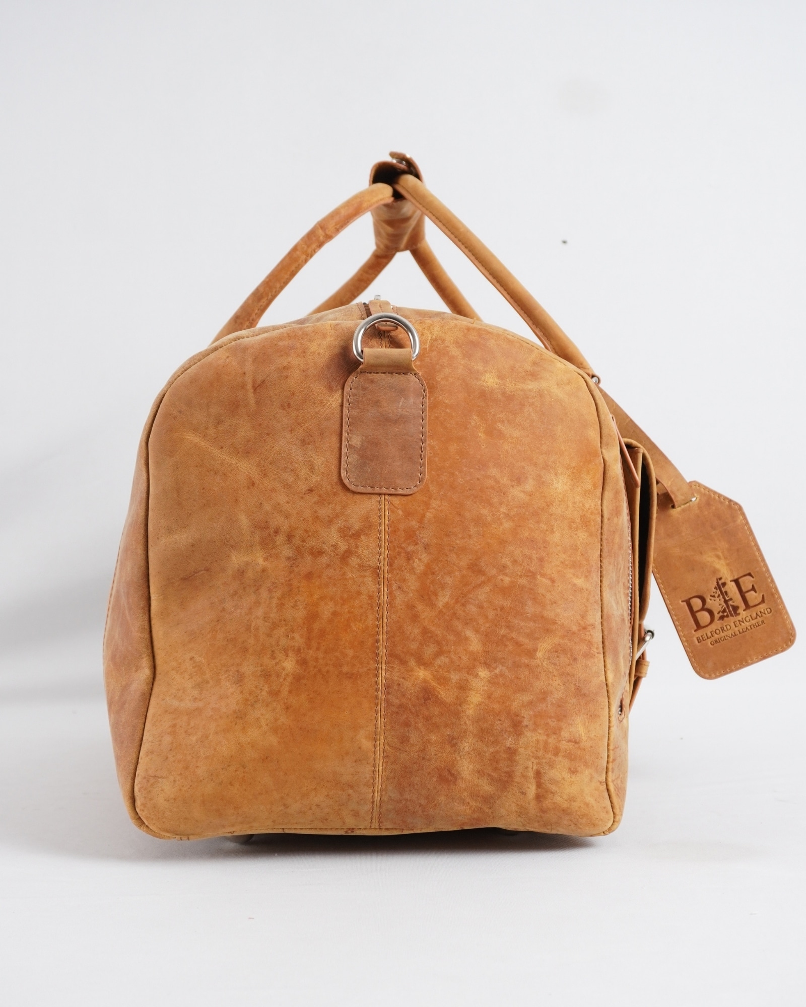 The Heritage - Original Leather Travel Bag (Rugged Tan) - Image 4
