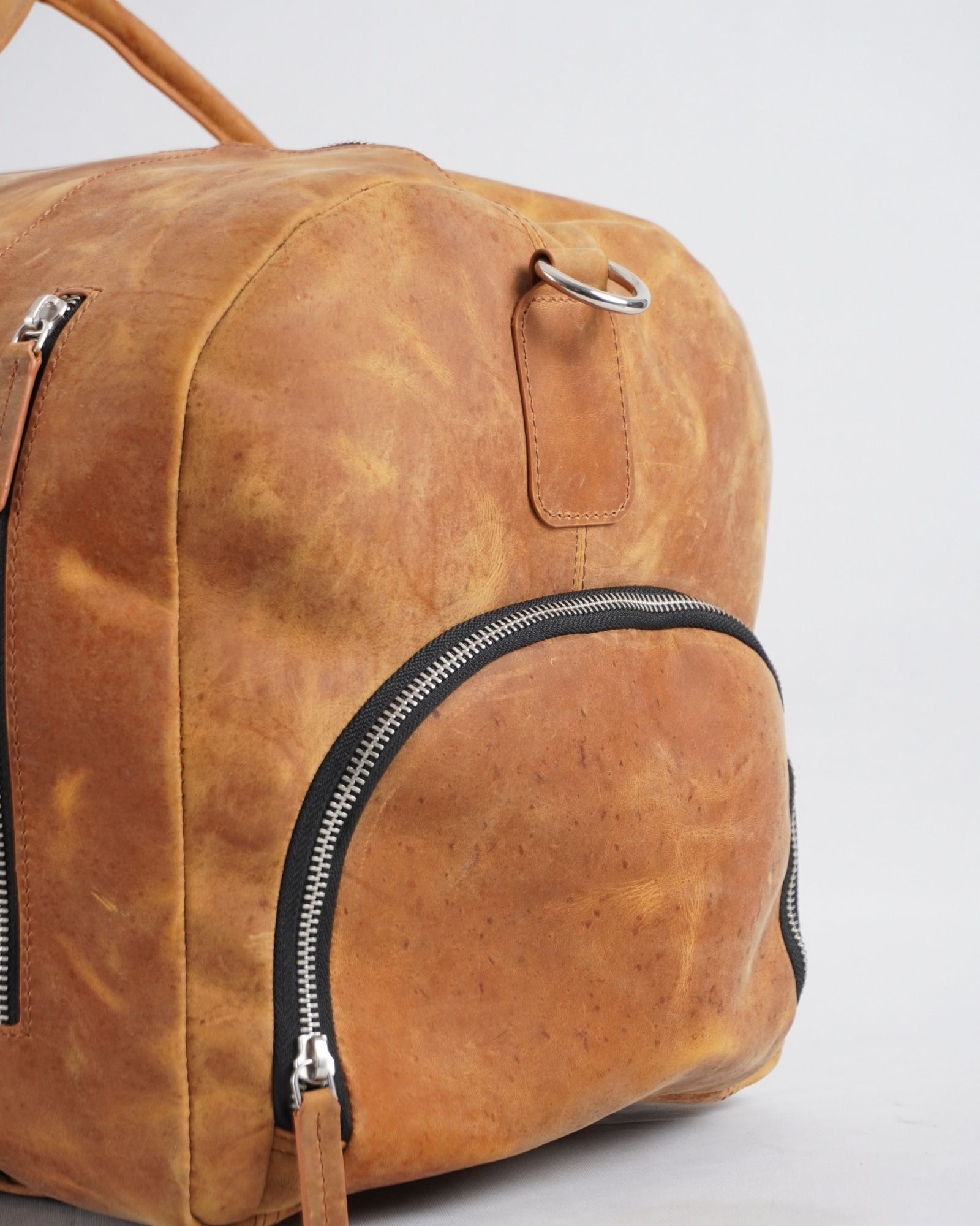 The Heritage - Original Leather Travel Bag (Rugged Tan) - Image 5