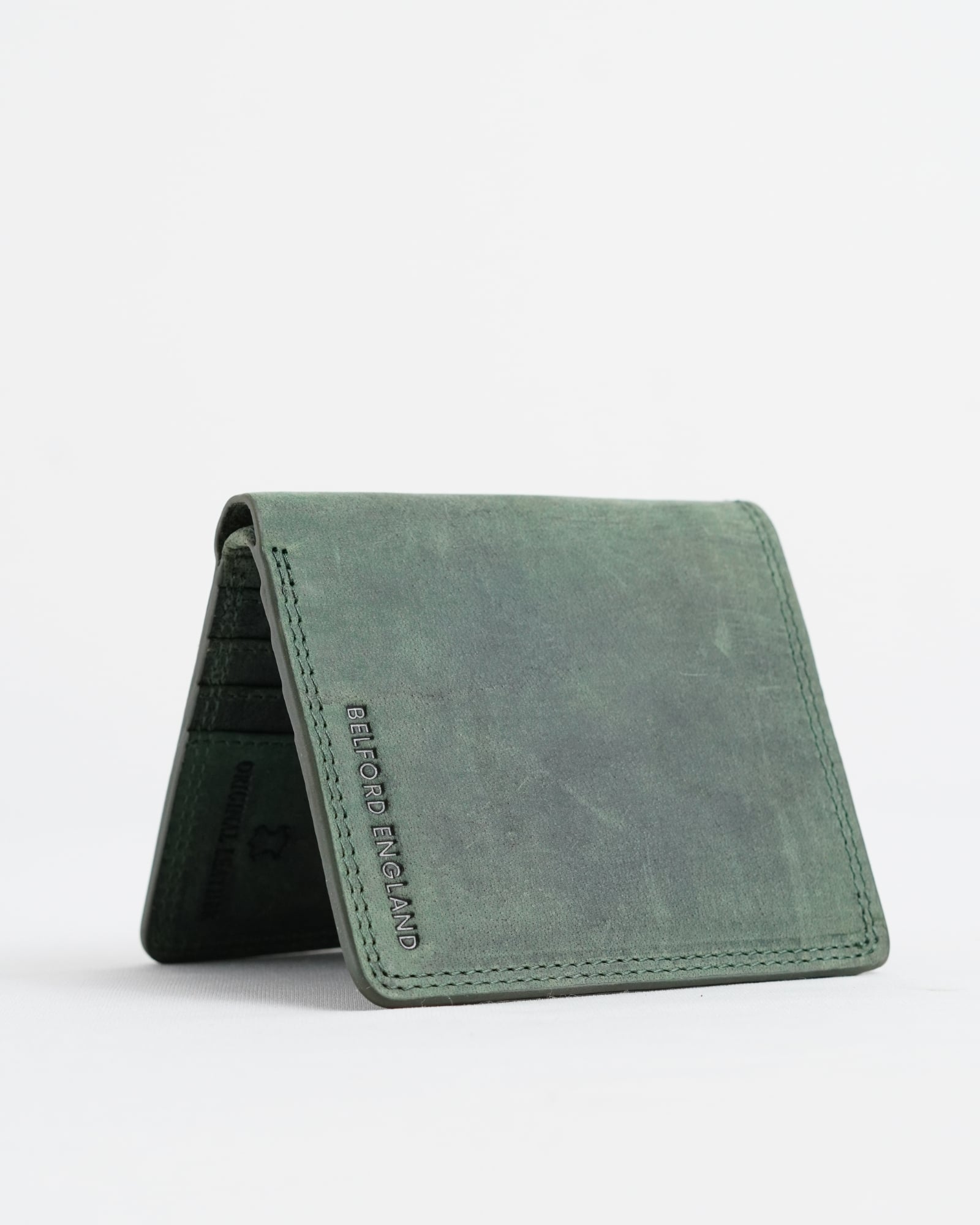 Aubrey - Men’s Original Leather Wallet (Rugged Green) - Image 5