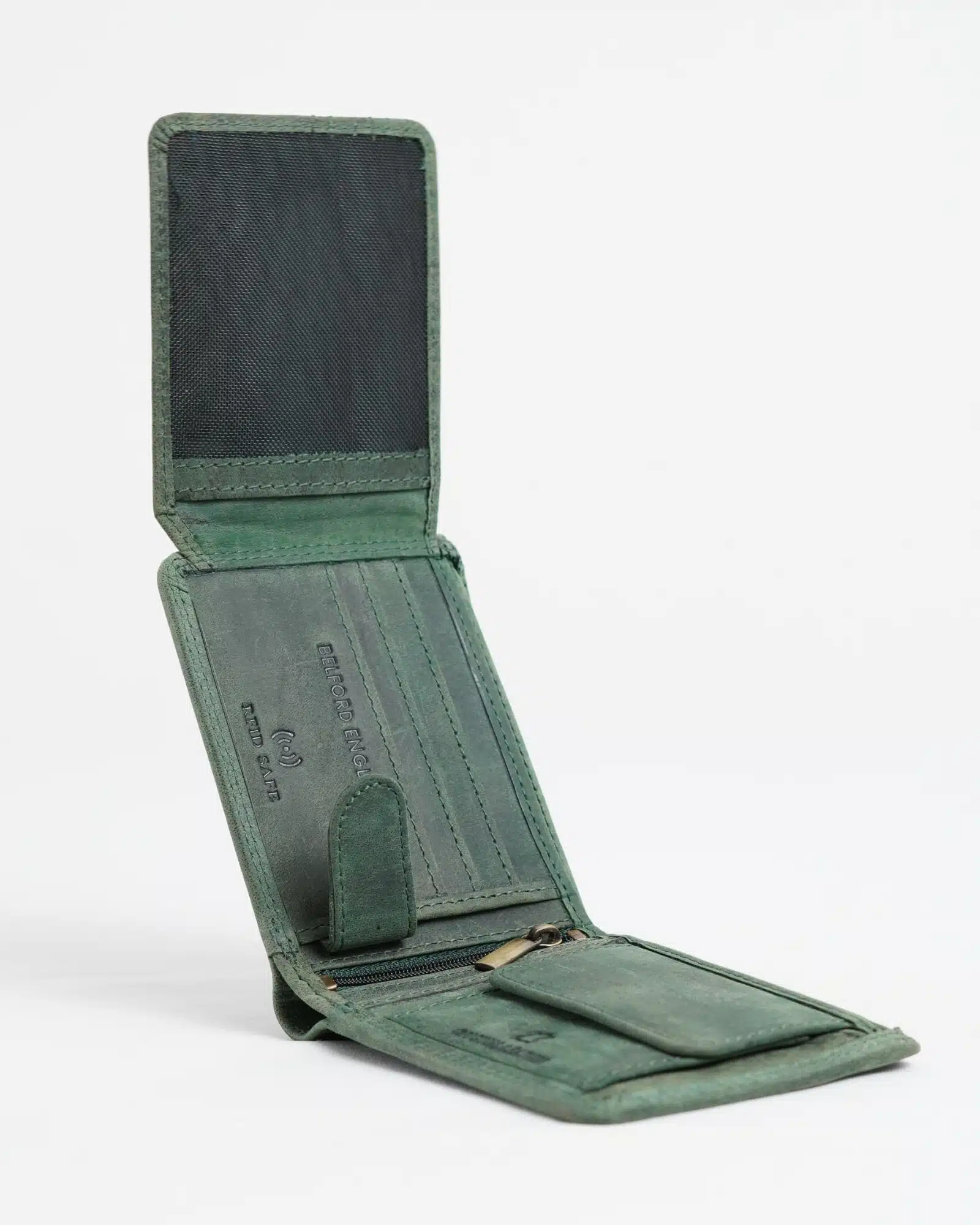 Cambridge (Limited Edition) Men’s Original Leather Wallet - (Rugged Green) - Deer - Image 6