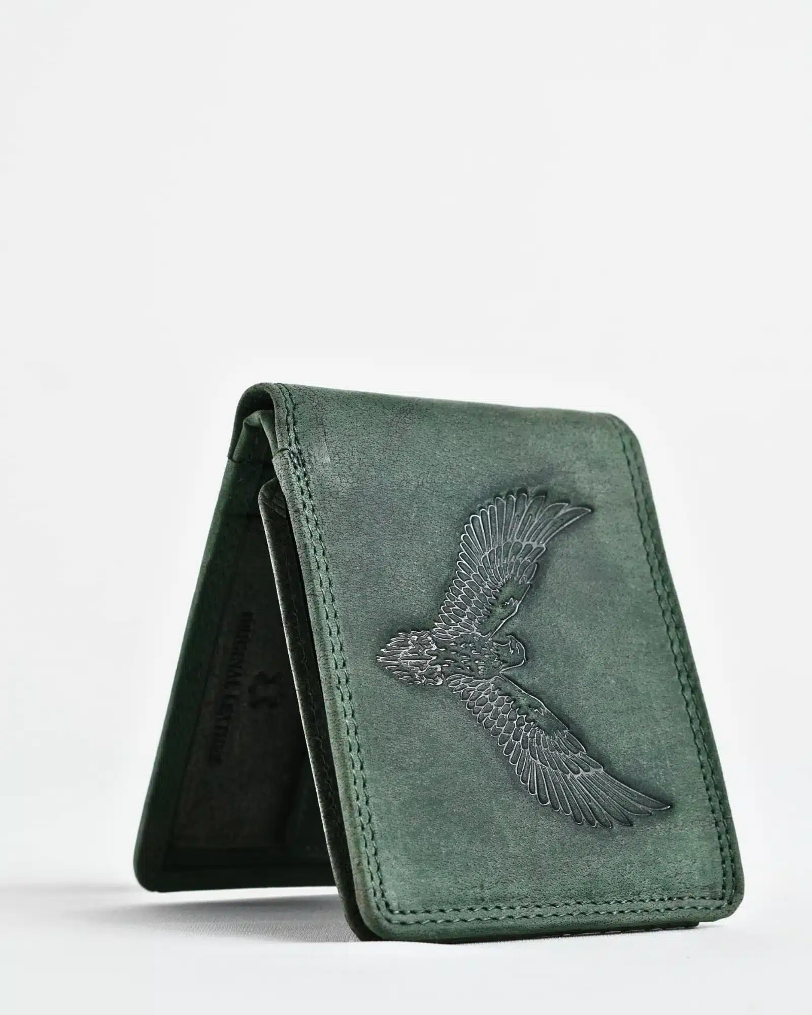 Cambridge (Limited Edition) Men’s Original Leather Wallet - (Rugged Green) - Deer - Image 9
