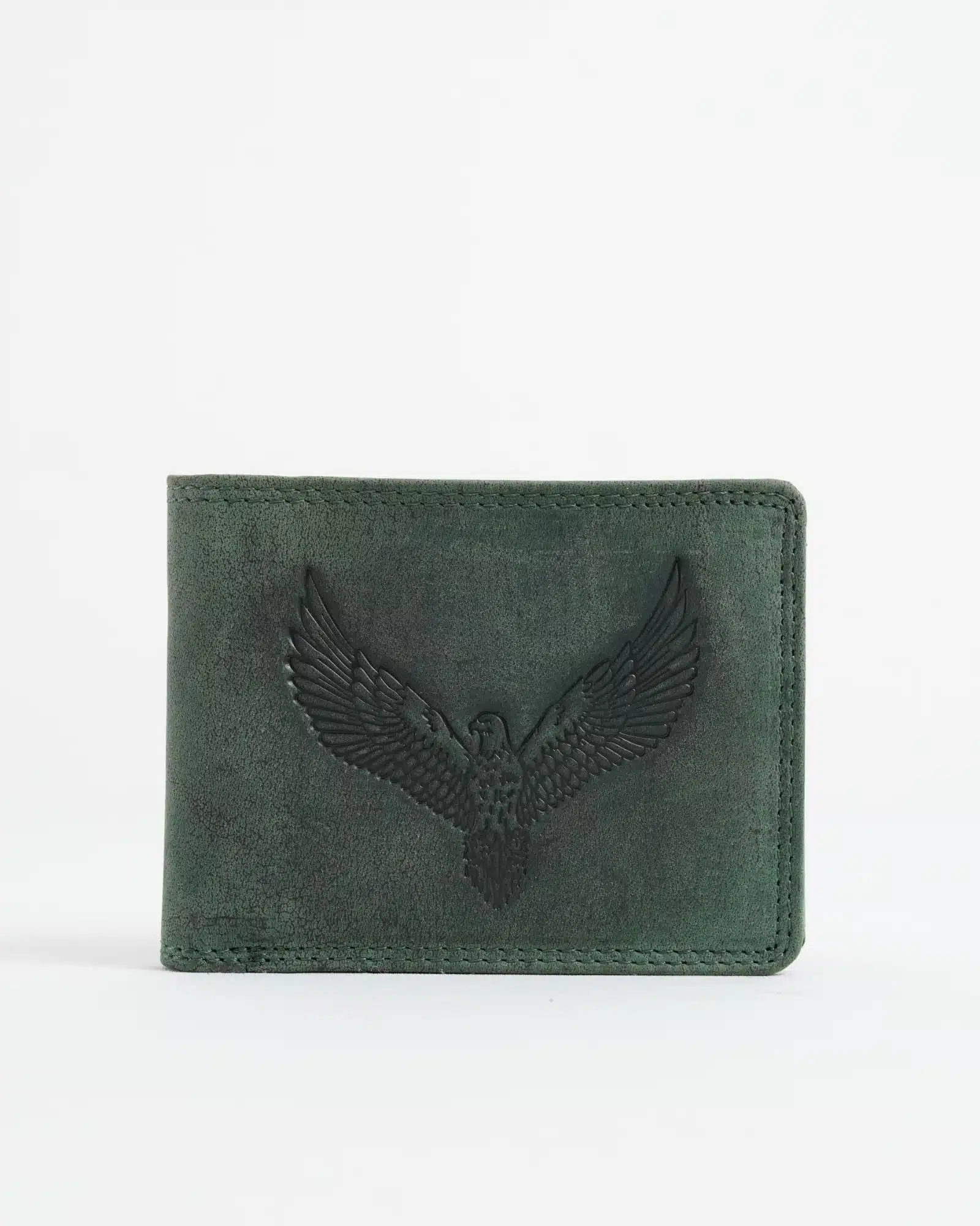 Cambridge (Limited Edition) Men’s Original Leather Wallet - (Rugged Green) - Eagle - Image 2