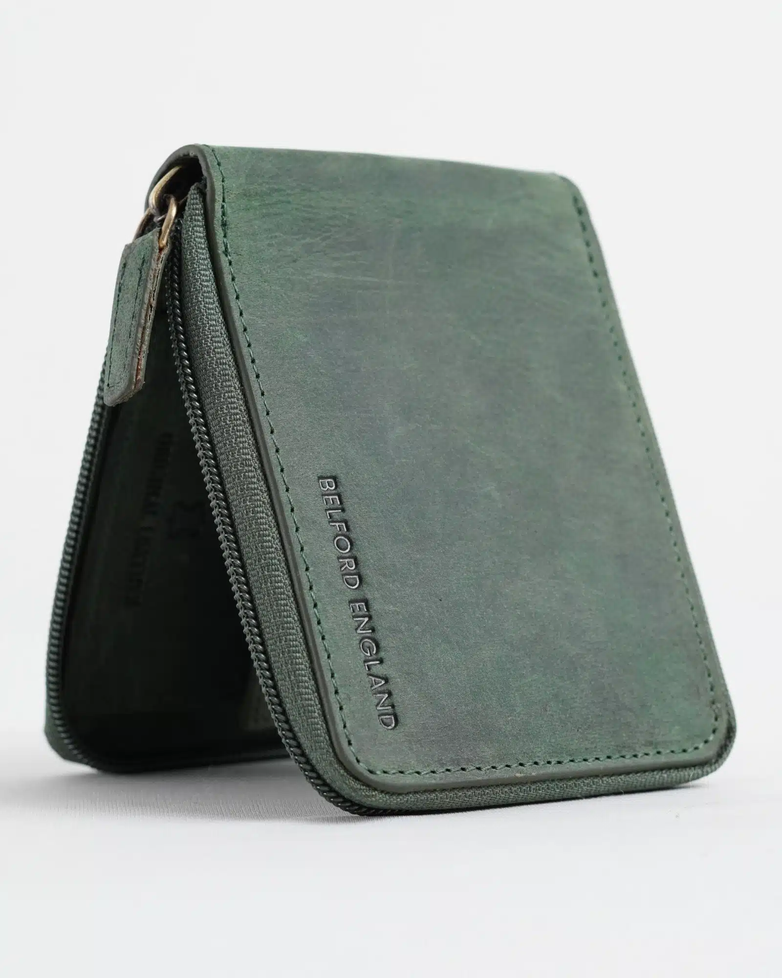 Tokyo Men’s Original Leather Wallet - (Rugged Series) - Green - Image 7