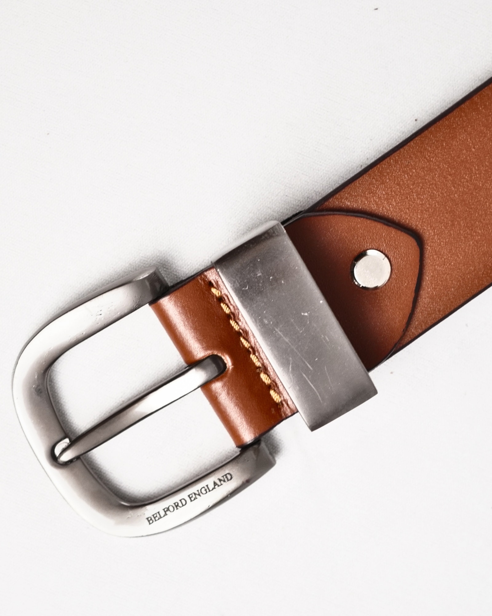 Jordan Men's Original Leather Belt  (Tan) - 28-44 - Image 5