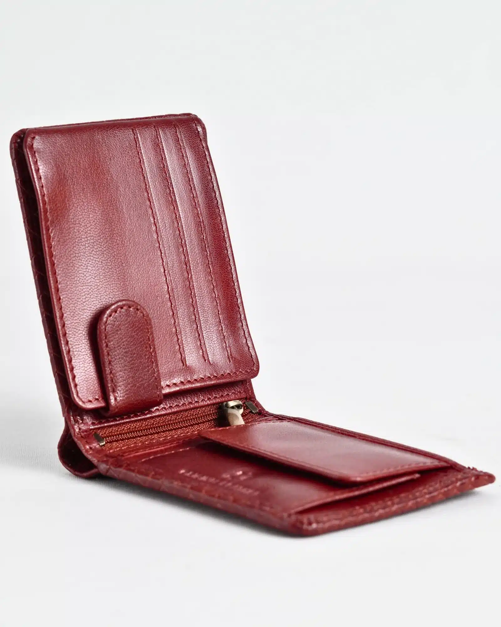 Cambridge Men’s Original Leather Wallet (Elite Criss-Cross) - Image 2