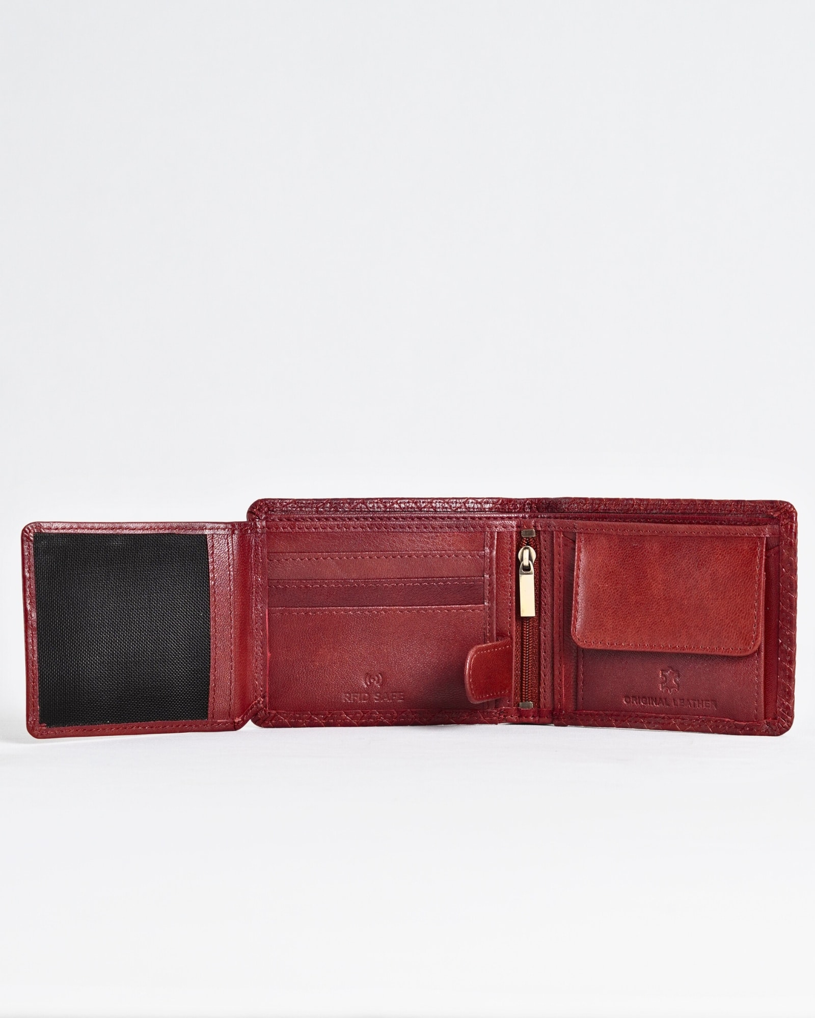 Cambridge Men’s Original Leather Wallet (Elite Criss-Cross) - Image 6