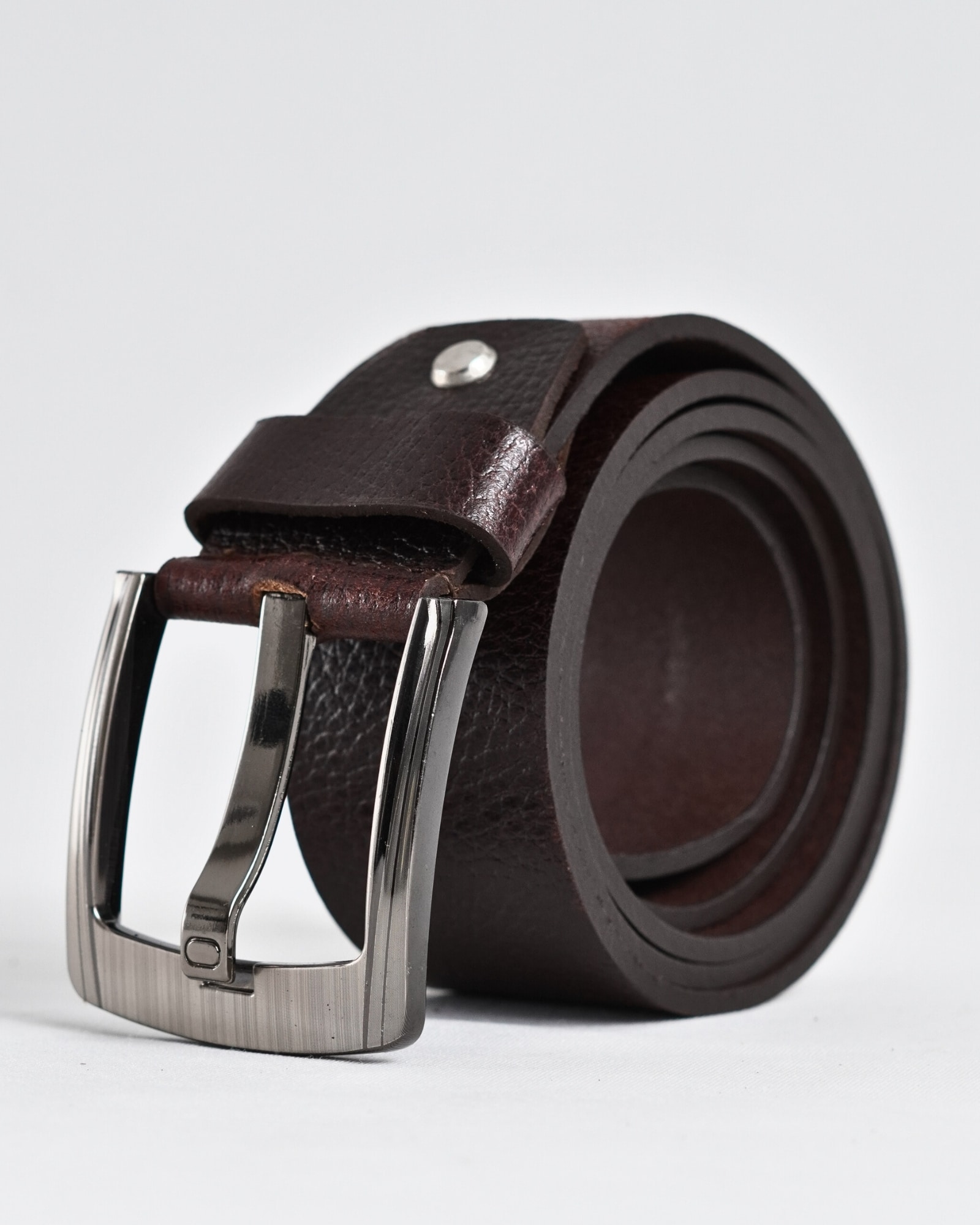 Maverick  - Men's Original Casual Leather Belt  (Brown) - 28-44 - Image 2