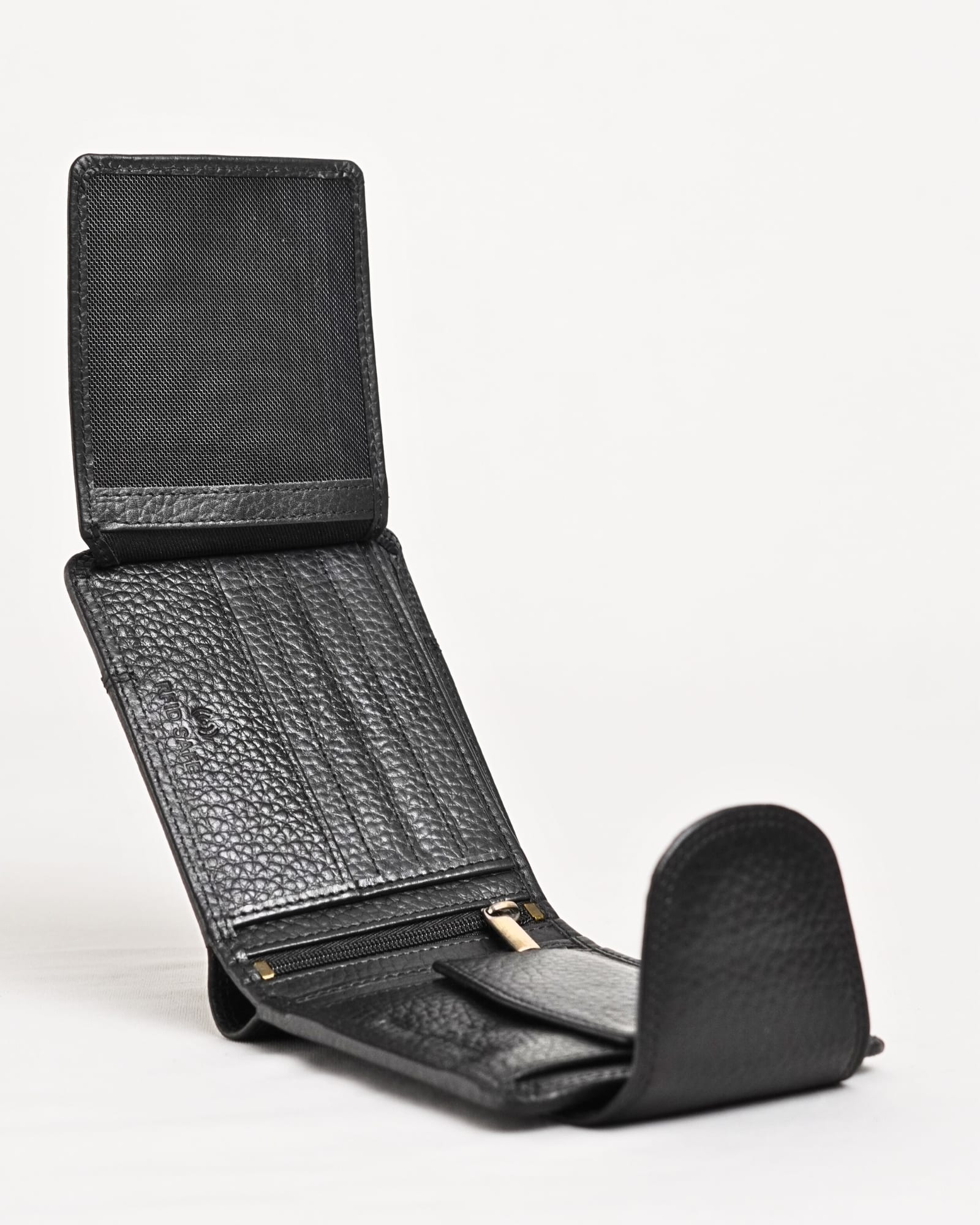 Derby - Men’s Original Leather Wallet (Jet Black) - Image 5